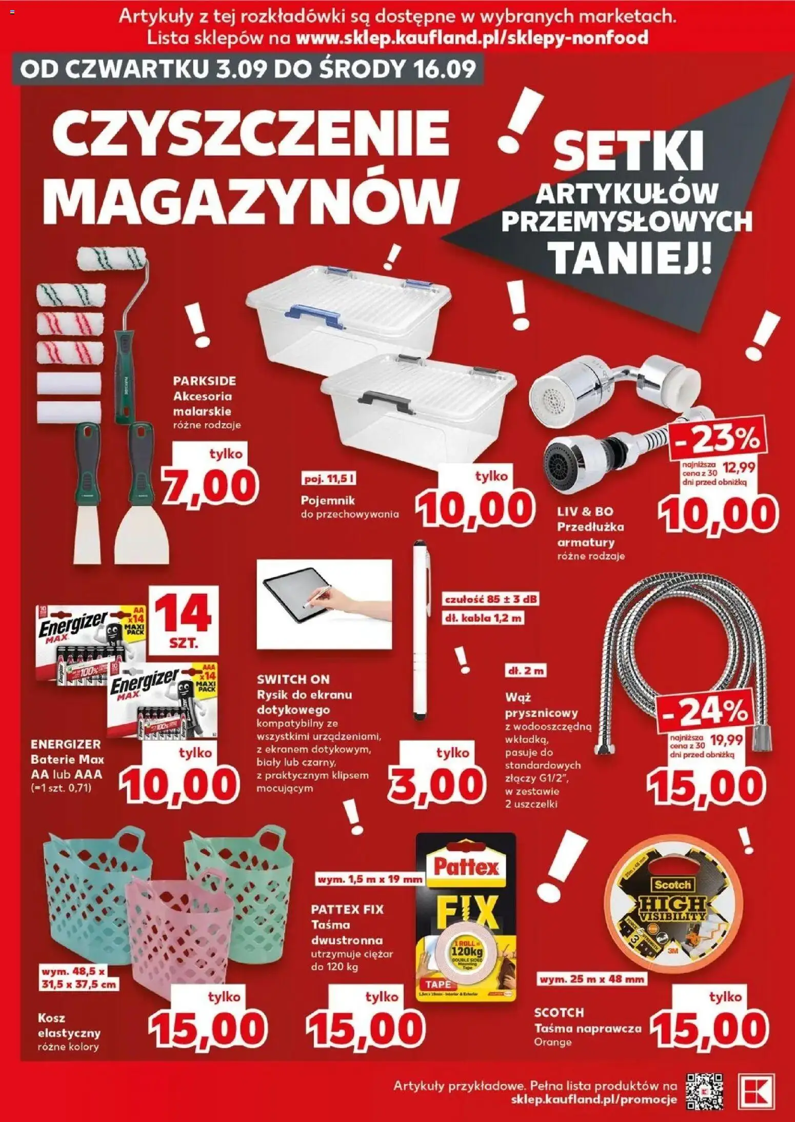 Kaufland gazetka - Złap Okazje od 03.09.2026 - od jutra PDF | Strona: 10 | Produkty: Baterie, Kosz, Pojemnik do przechowywania