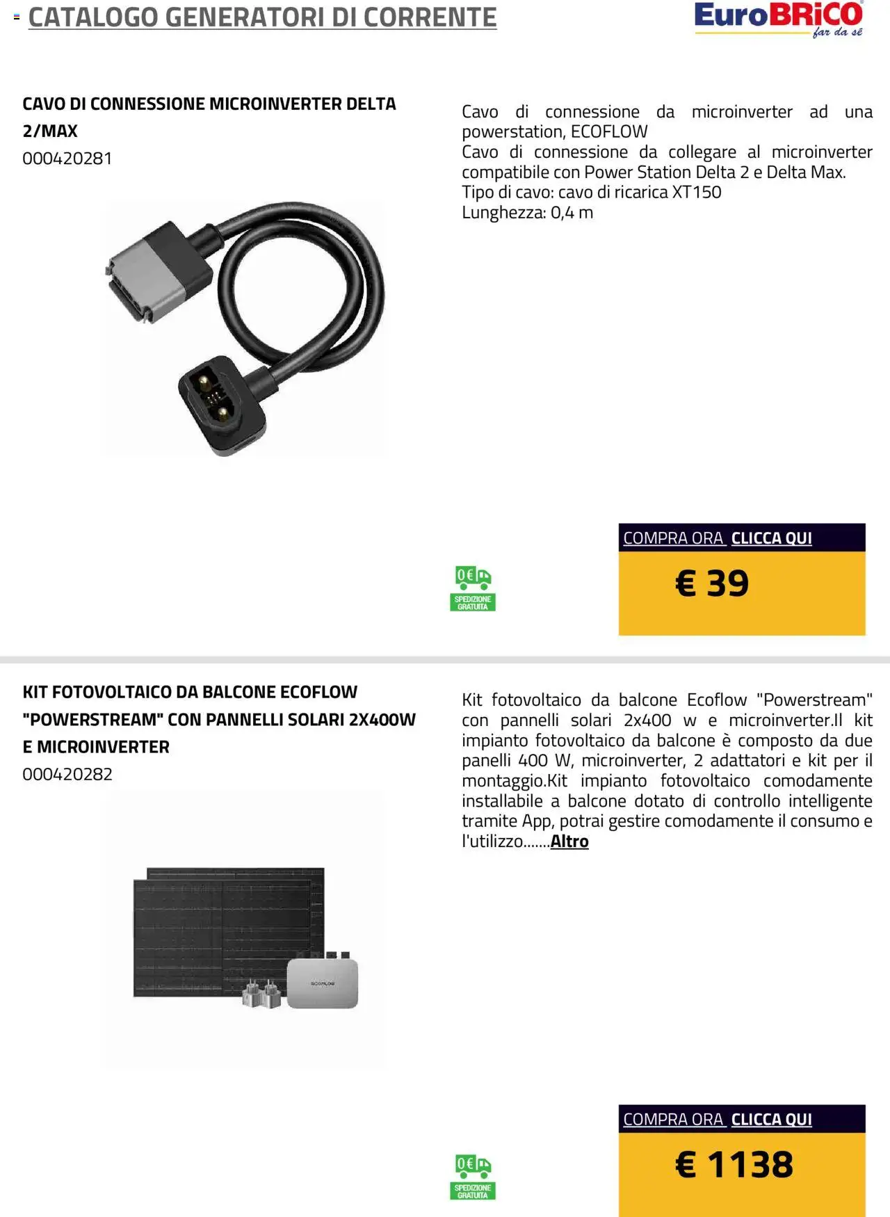 Volantino Eurobrico del 23.07.2025 | Pagina: 21 | Prodotti: Cavo