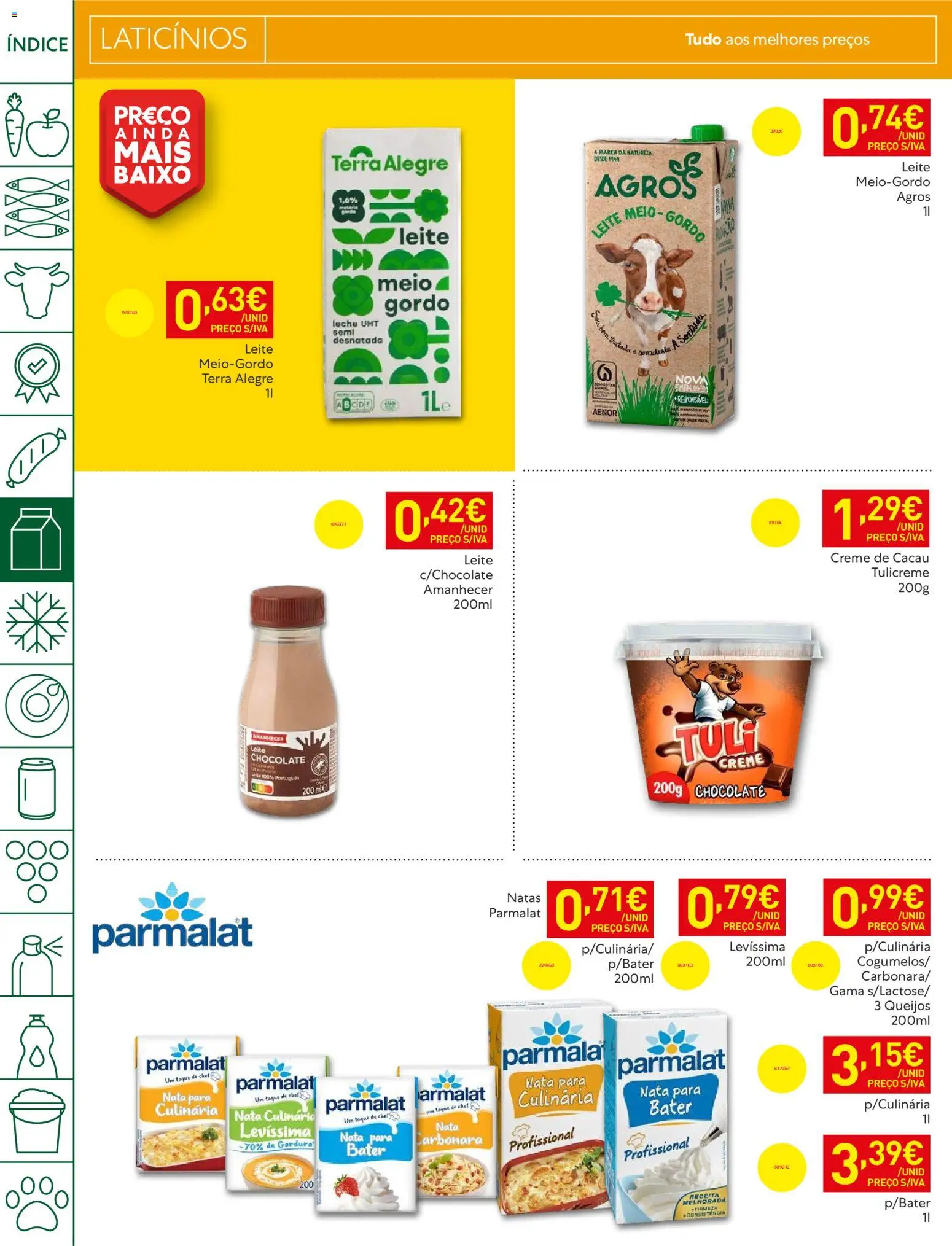Recheio folheto │ válido de 19.05.2026 | Página: 14 | Produtos: Leite, Chocolate, Nata, Natas