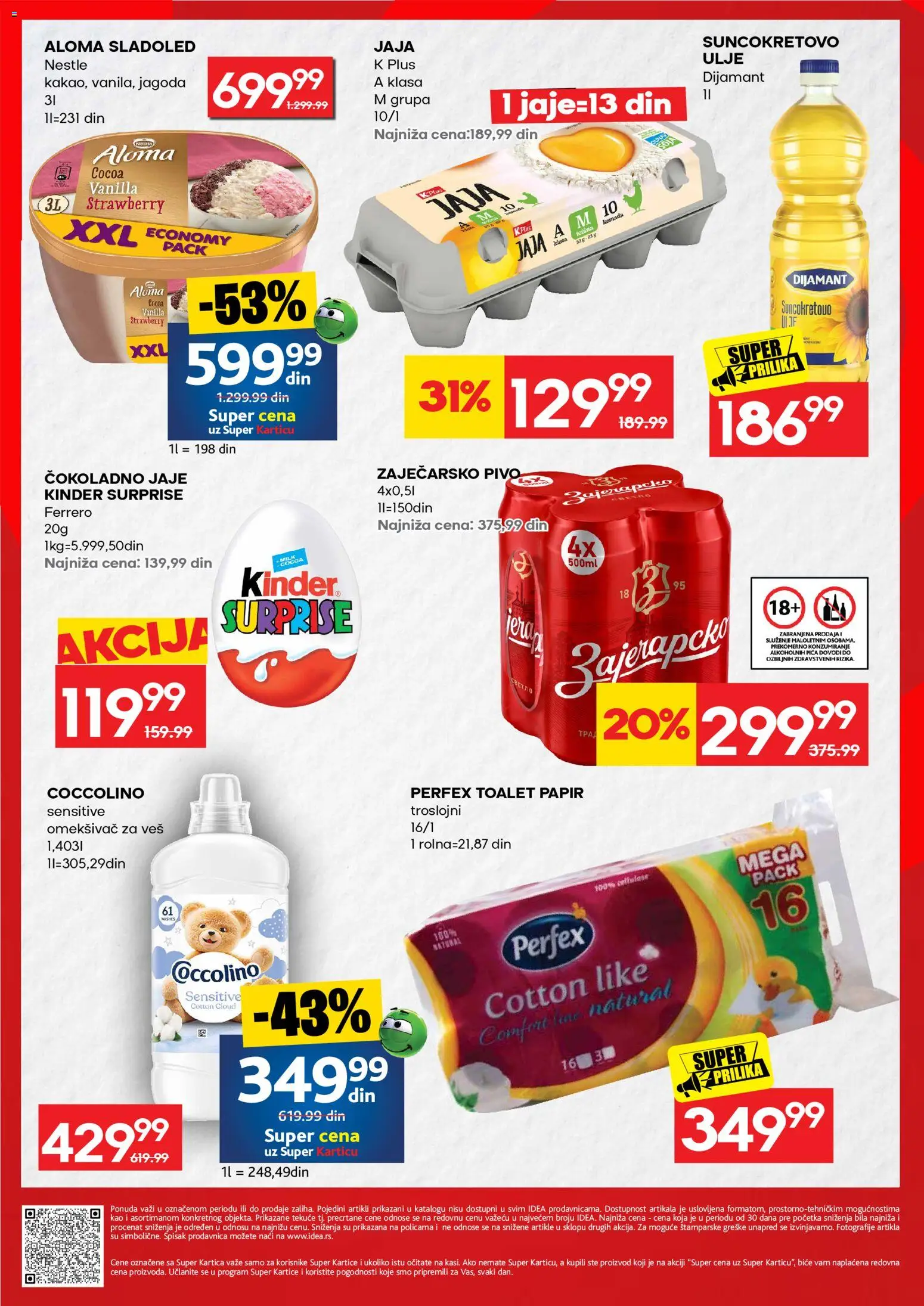 Idea katalog - važi od 20.08.2026 | Strana: 2 | Proizvode: Sladoled, Jagoda, Zaječarsko pivo, Ulje