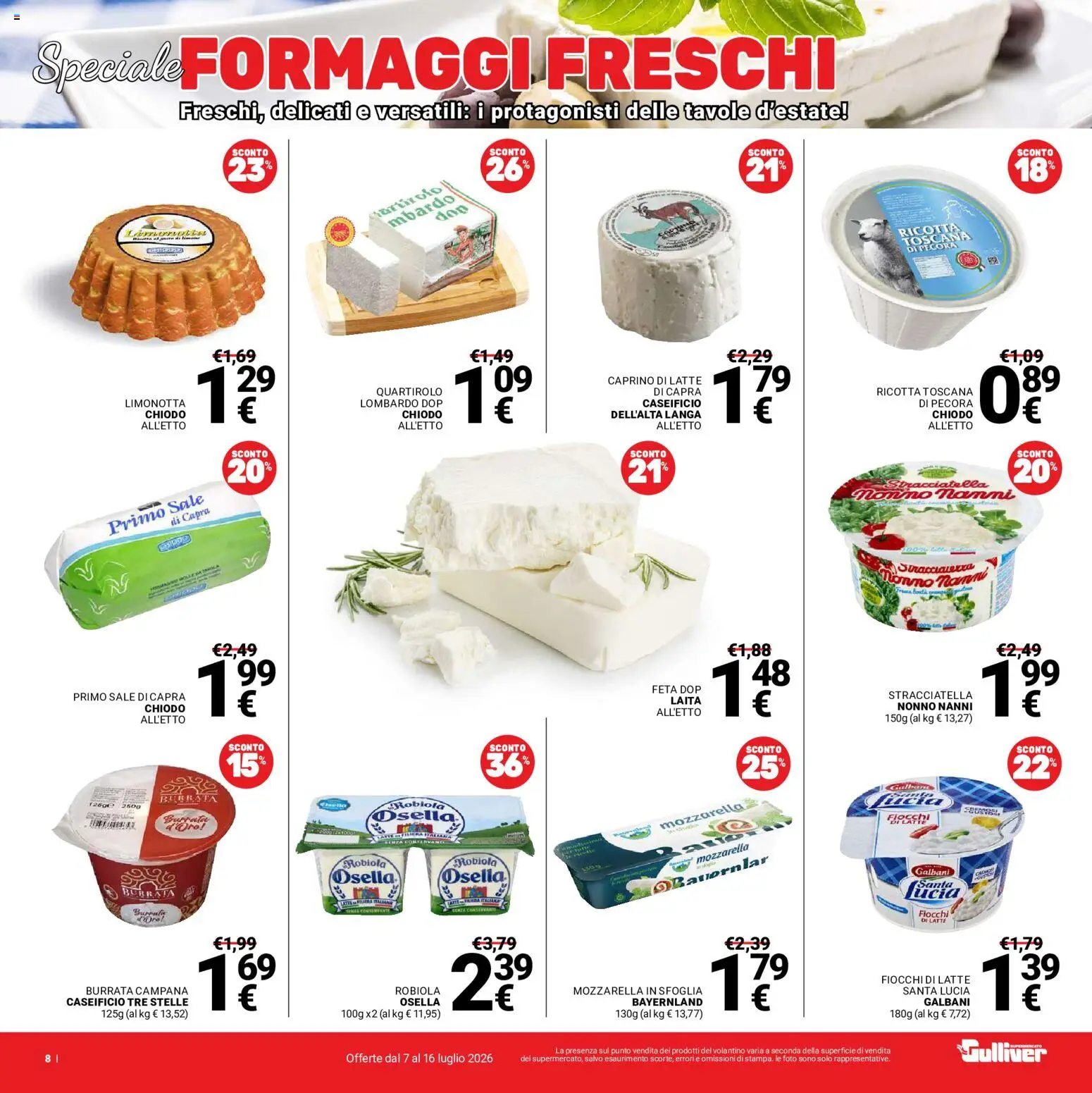 Volantino Gulliver del 07/07/2026 | Pagina: 8