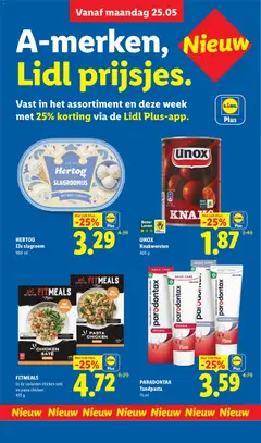 HERTOG IJs slagroom, IJs slagroom 900 ml - Voorbeeld van een folder van Lidl, geldig van 25.05.2026 | Pagina: 15
