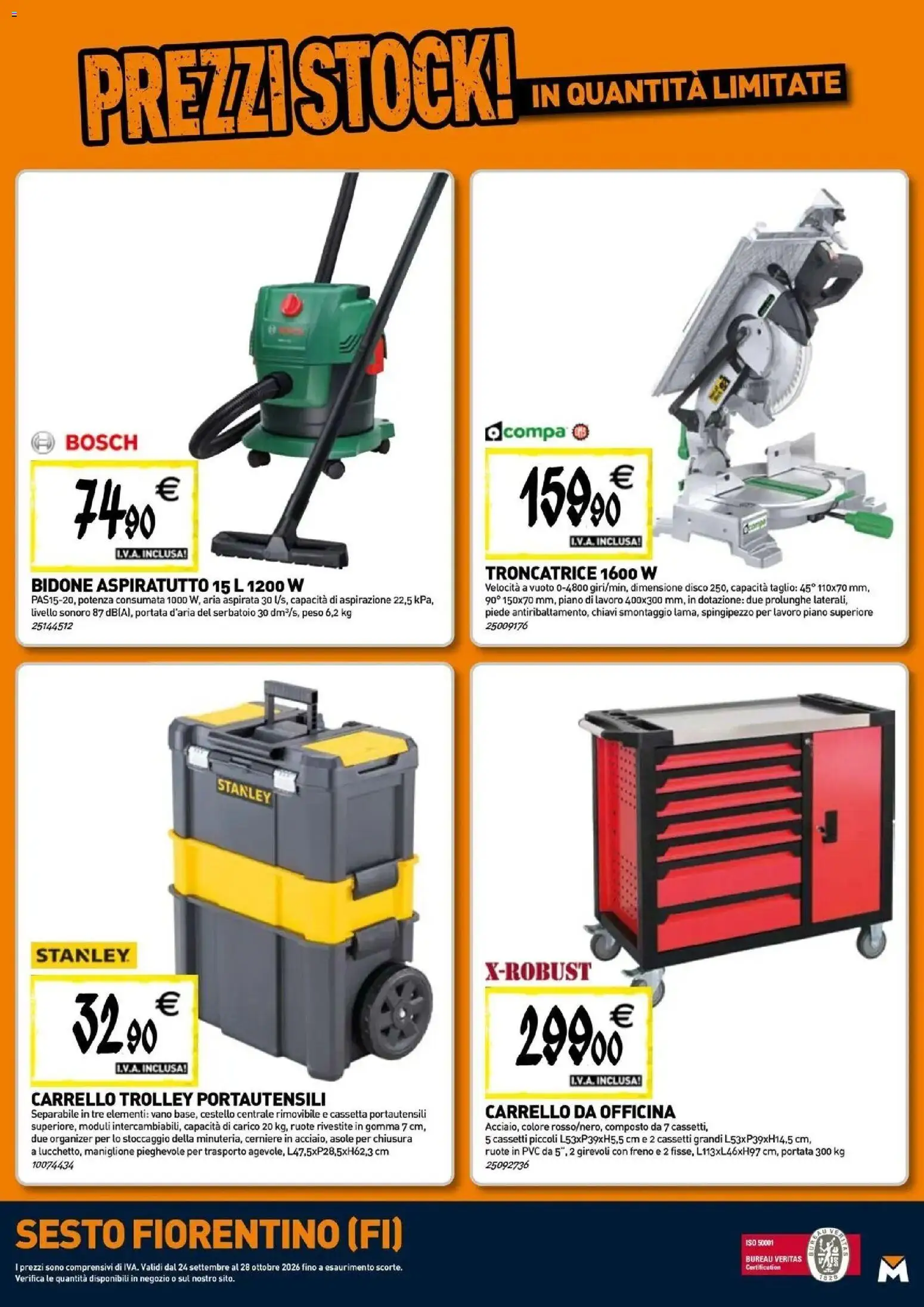 Volantino TECNOMAT del 24/09/2026 | Pagina: 22 | Prodotti: Taglio, Carrello, Disco, Trolley