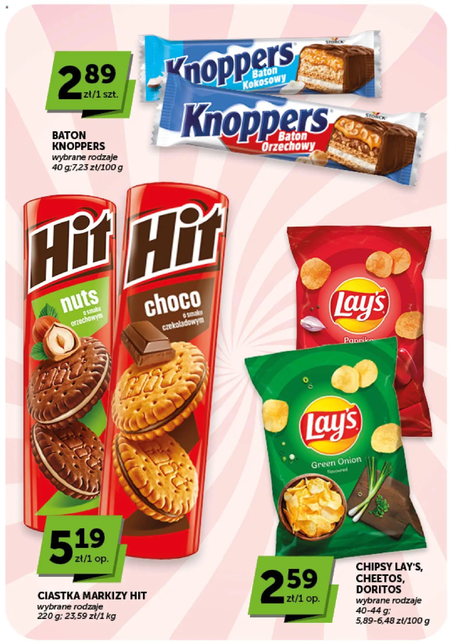Groszek gazetka - Minimarket od 23.07.2026 | Strona: 16 | Produkty: Chipsy, Doritos, Baton, Ciastka
