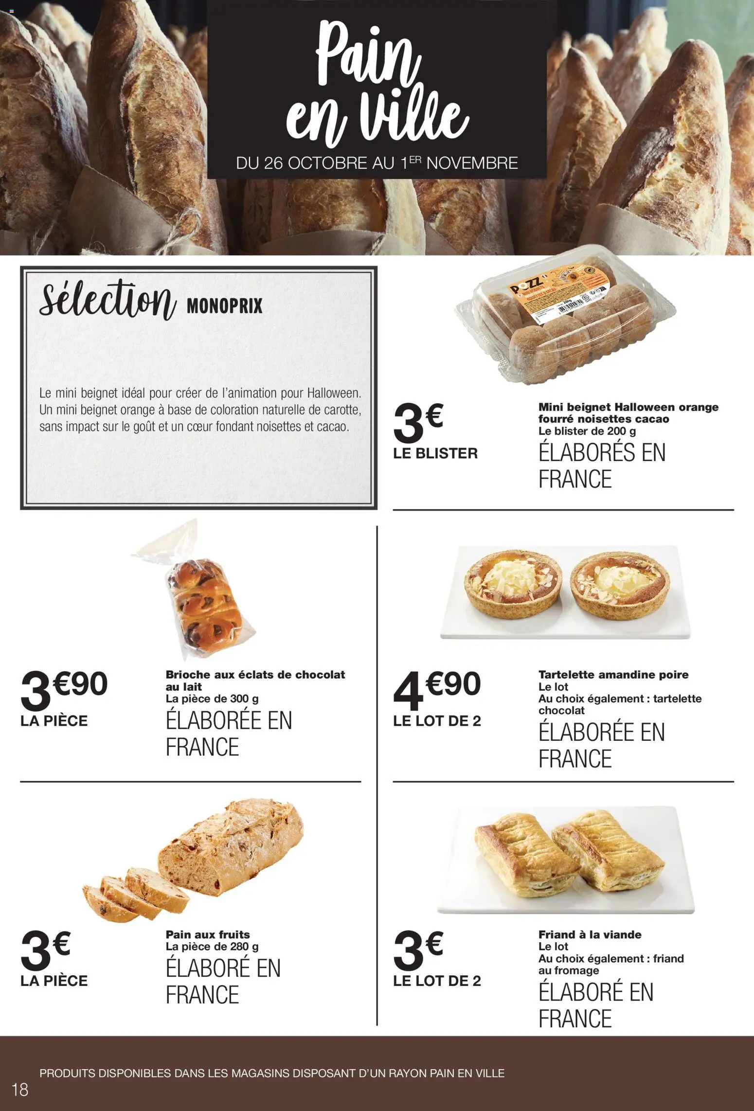 {H1} | Page: 18 | Produits: Noisettes, Coloration, Beignet, Chocolat