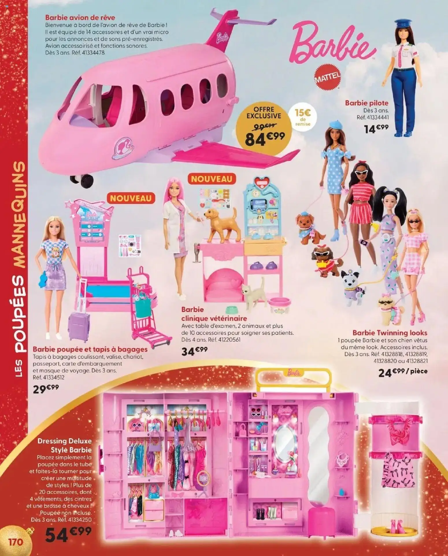 La Grande Récré - LE NOËL DE TOUTES LES PASSIONS à partir du 14/10/2026 - promo en ligne | Page: 170 | Produits: Poupée, Table, Dressing, Barbie poupée