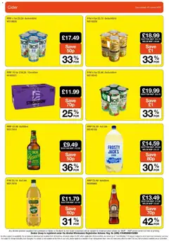 Preview of Booker Wholesale - Offers valid from 09/09/2026 | Page: 22 | Products: Strongbow, Cider, Alcohol