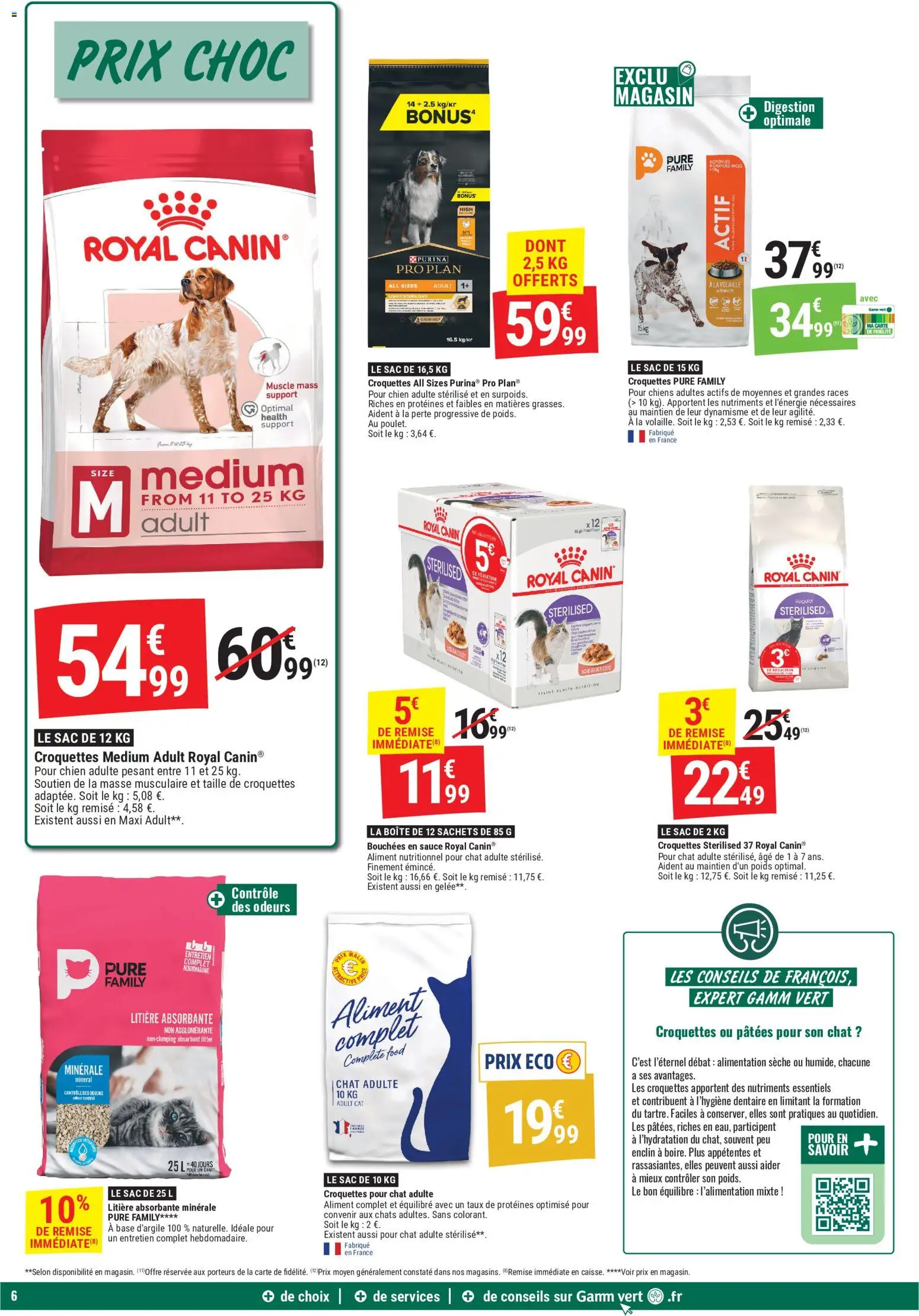 {H1} | Page: 6 | Produits: Poids, Alimentation, Croquettes pour chat, Gelée