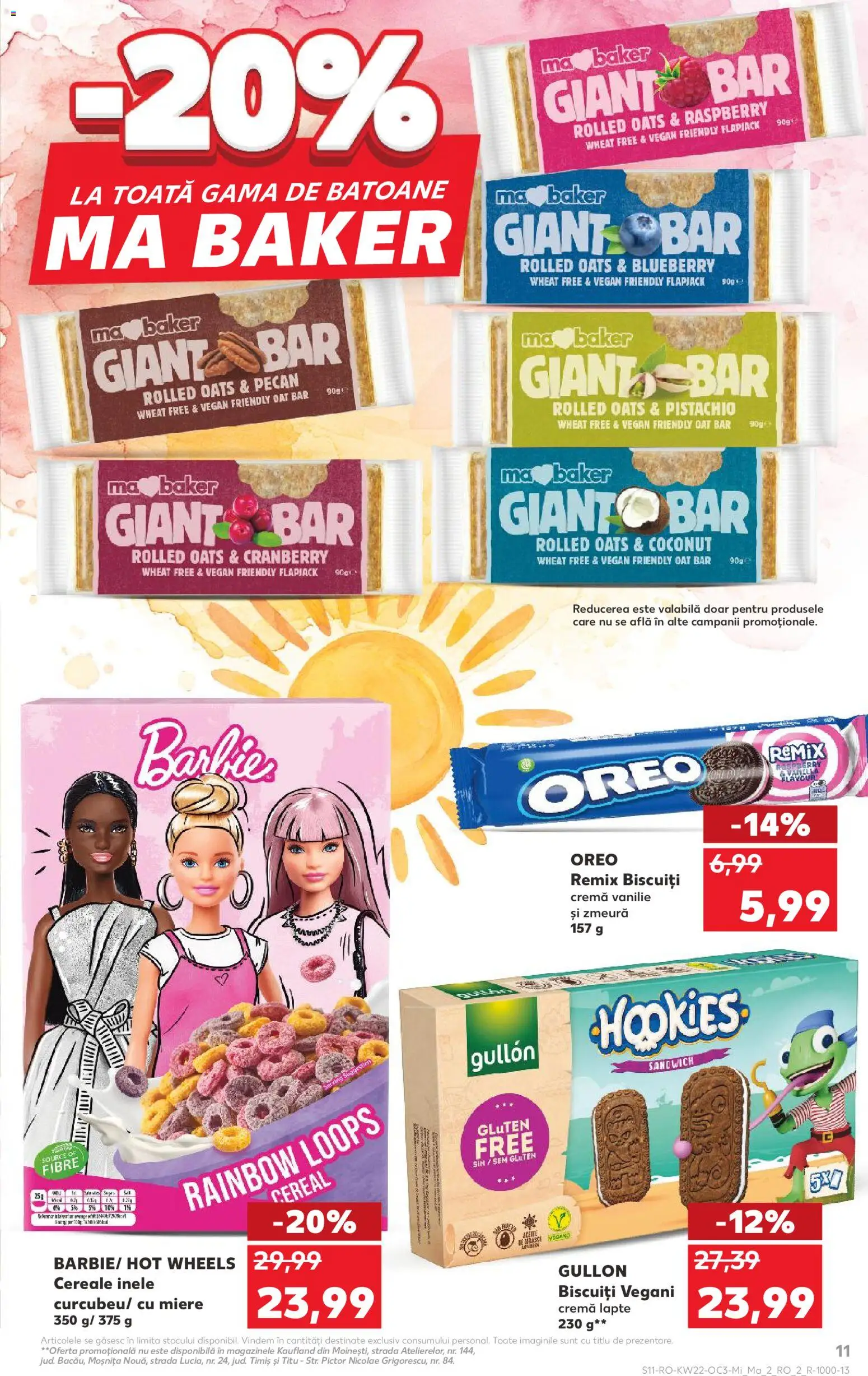 Noul catalog Kaufland – valabil de la 27.05.2026 | Pagină: 11 | Produse: Lapte, Cremă, Cereale, Biscuiți