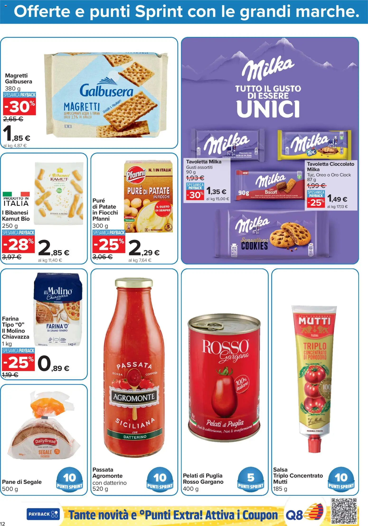Volantino Carrefour del 23/10/2026 | Pagina: 12 | Prodotti: Salsa, Farina, Mutti, Tavoletta