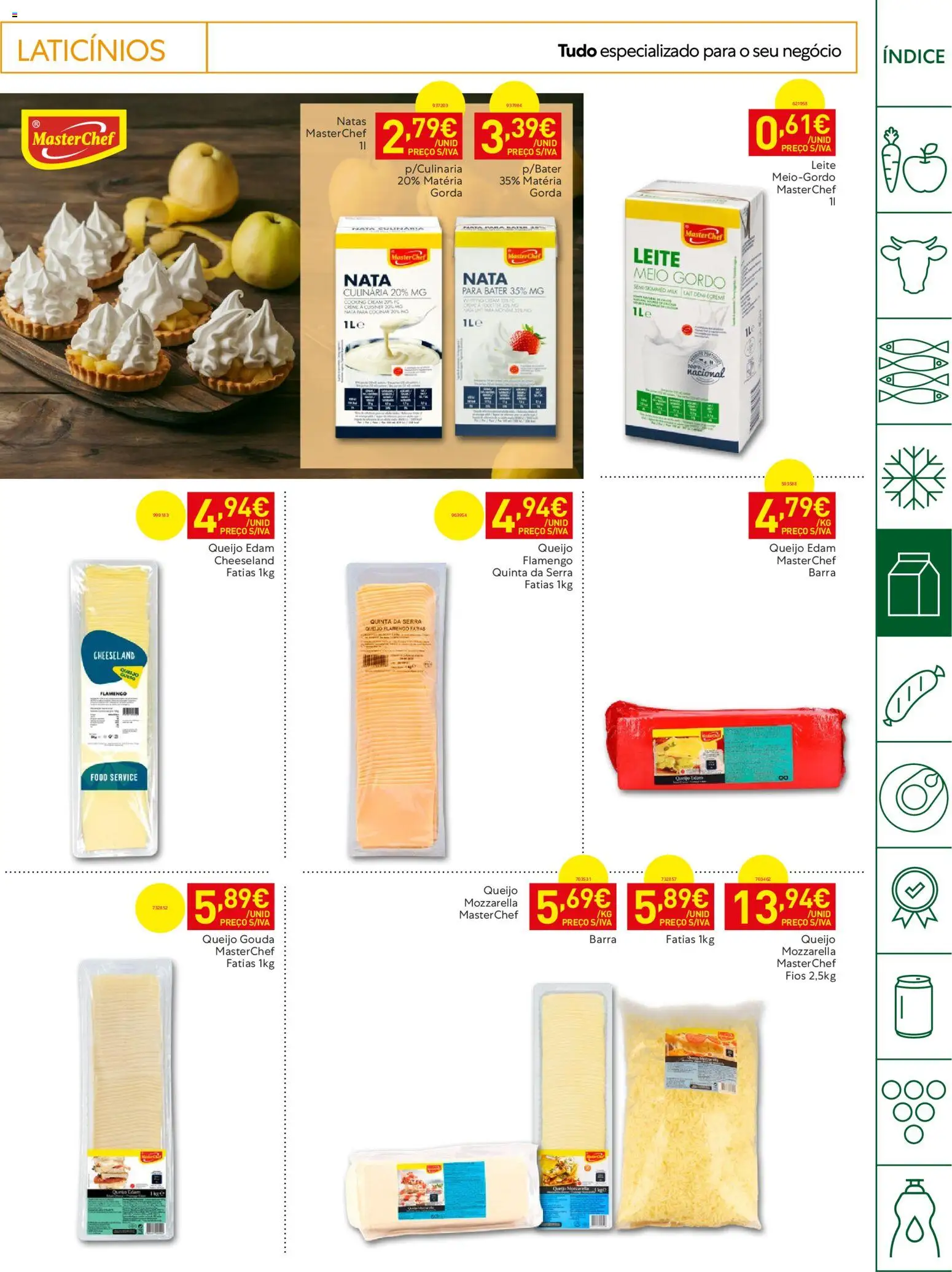 Recheio Horeca │ válido de 14/07/2026 | Página: 13 | Produtos: Queijo, Nata, Creme, Natas