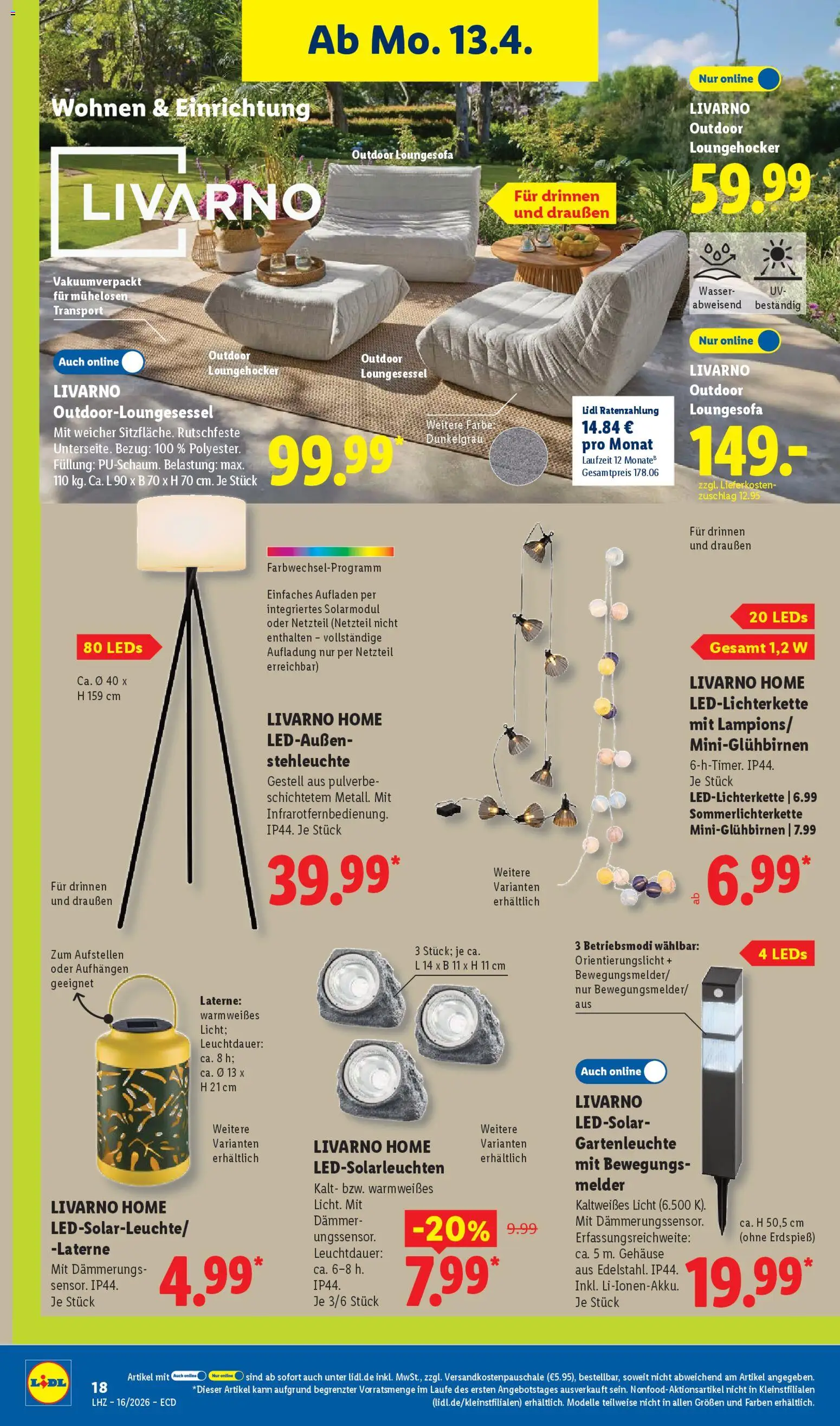Lidl Prospekt – gültig ab 13.04.2026 | Seite: 36 | Produkte: Wasser, Netzteil