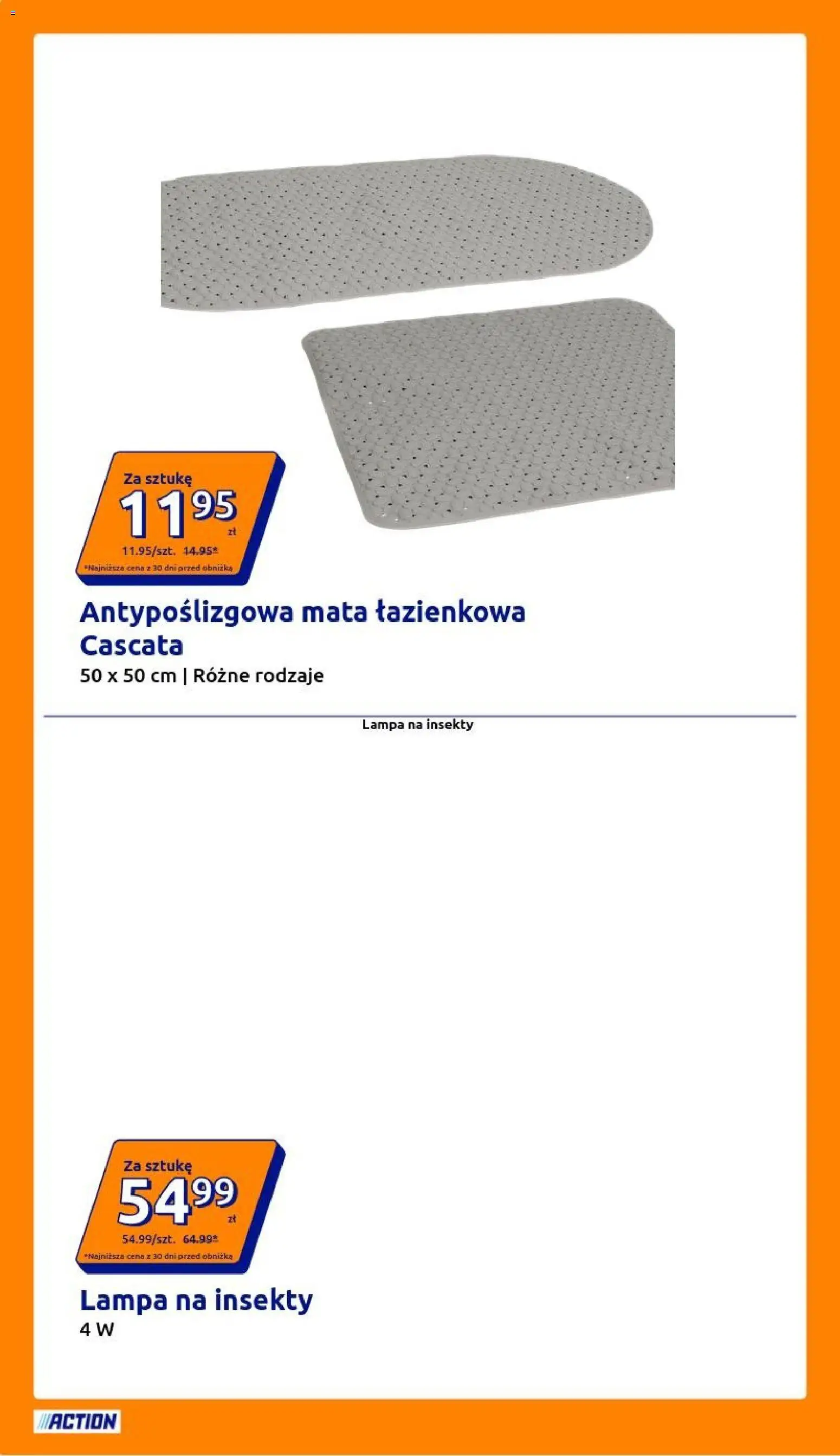 Action gazetka od 12.08.2026 | Strona: 4 | Produkty: Lampa, Mata łazienkowa
