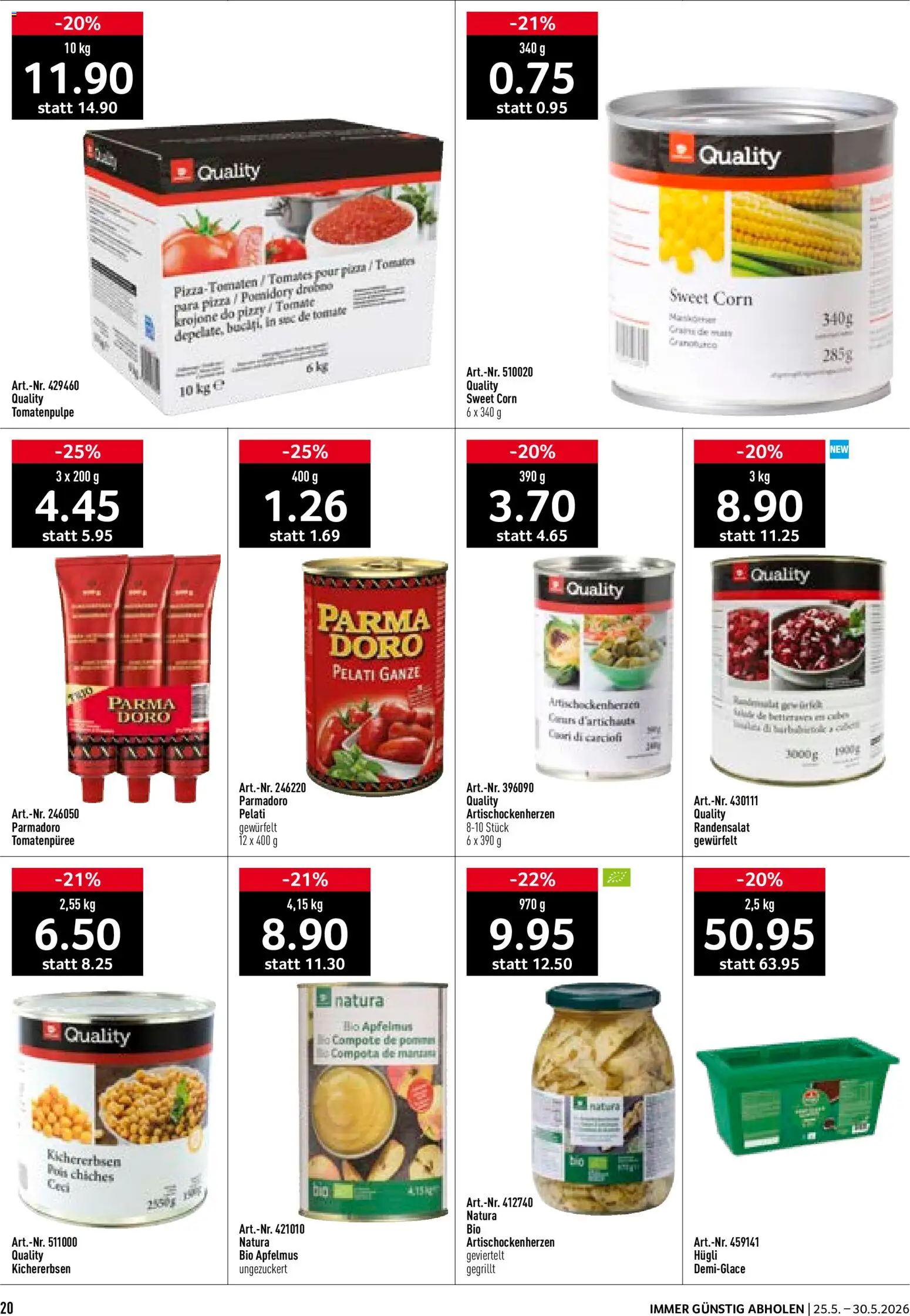 Prodega aktionen – gültig ab 25.05.2026 | Seite: 20 | Produkte: Tomatenpüree, Pizza