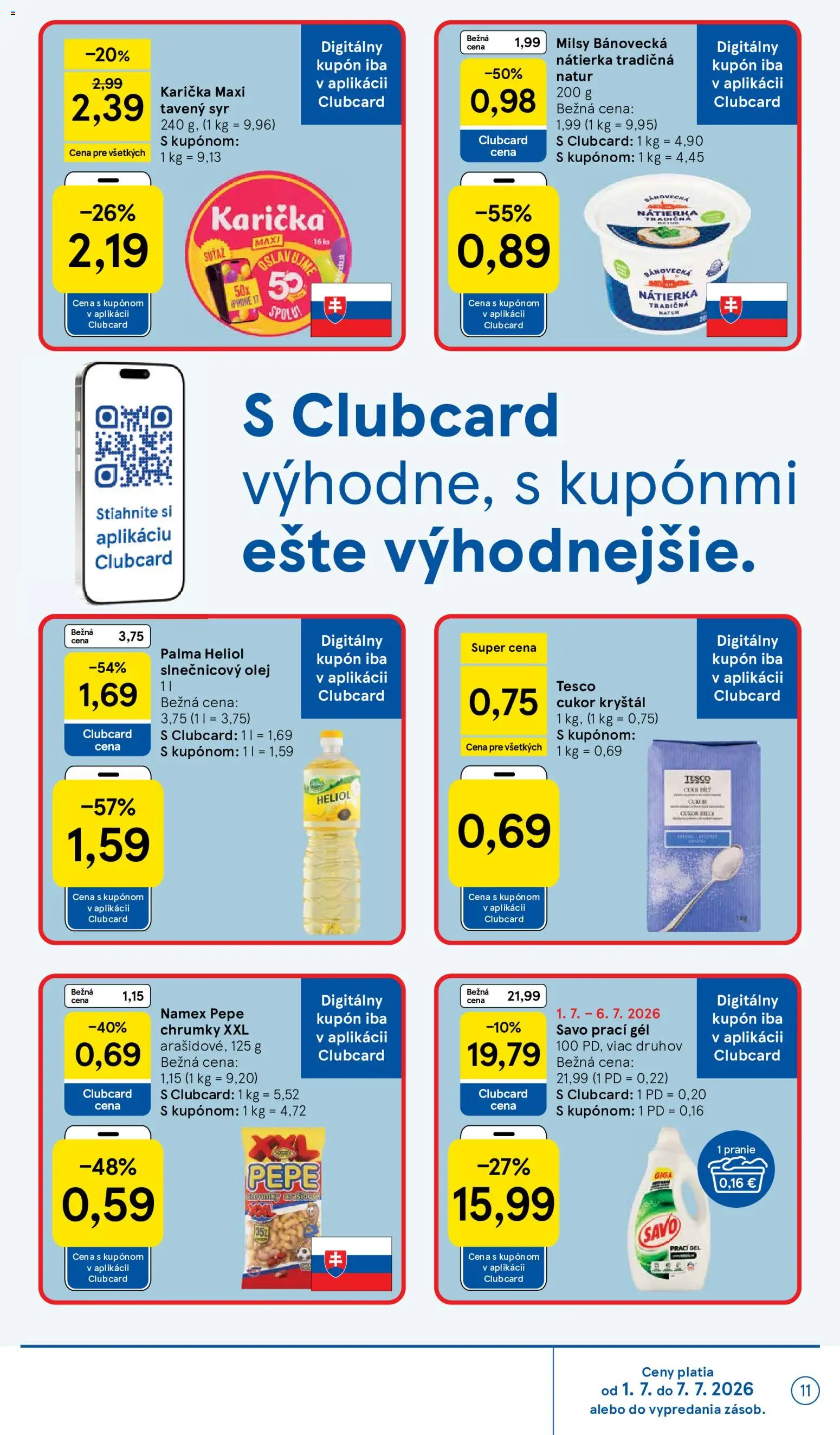 Nové Tesco akcie – leták je platný od 01.07.2026 | Strana: 11