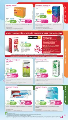 Kulcs Patika akciós újság - amely érvényes a következő dátumtól: 01.06.2026 | Oldal: 5 | Termékek: Béres csepp, Gomba, Bor