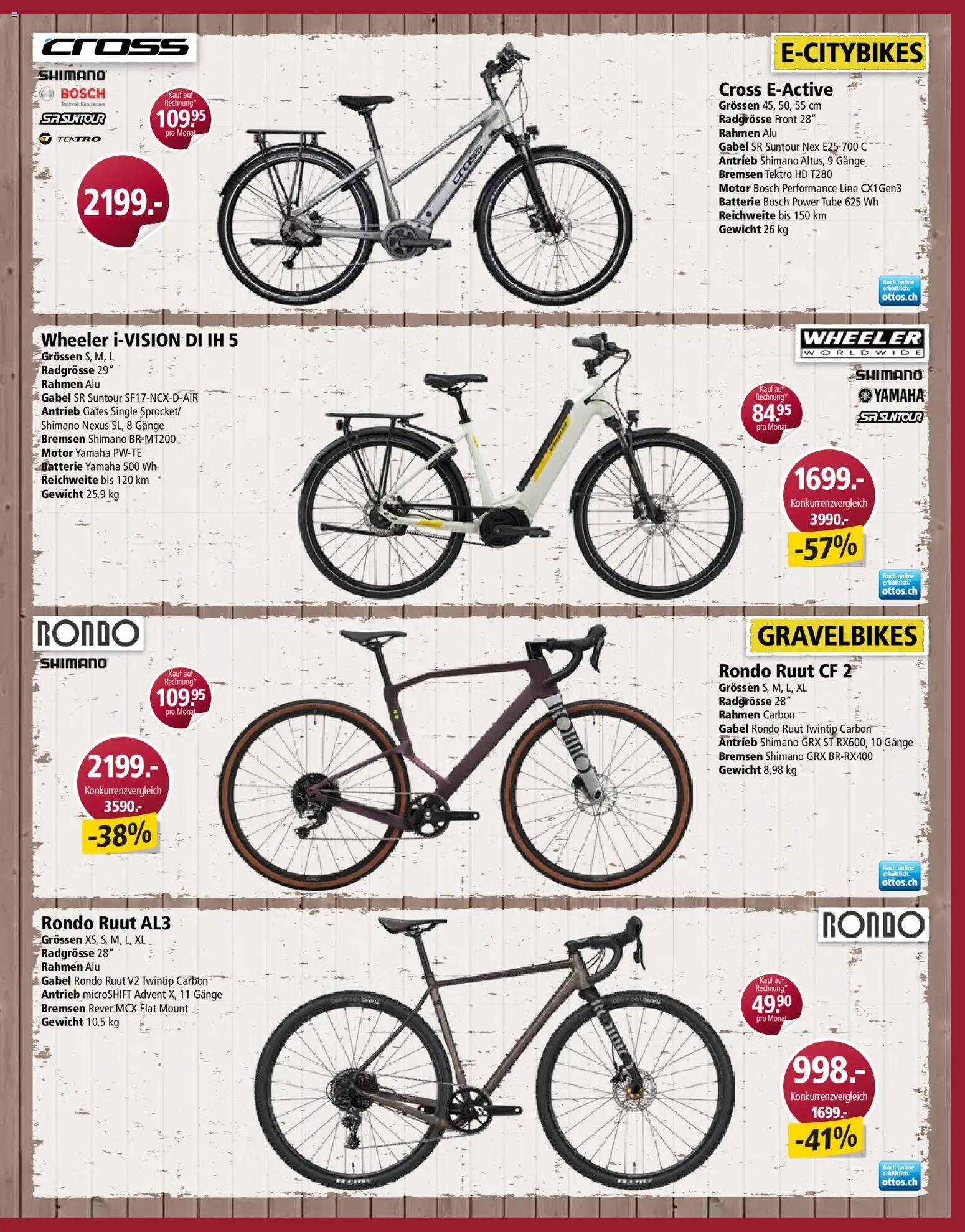 Otto's aktionen Bike Spezial – gültig ab 23.03.2026 | Seite: 3 | Produkte: Batterie, Gewicht, Bosch