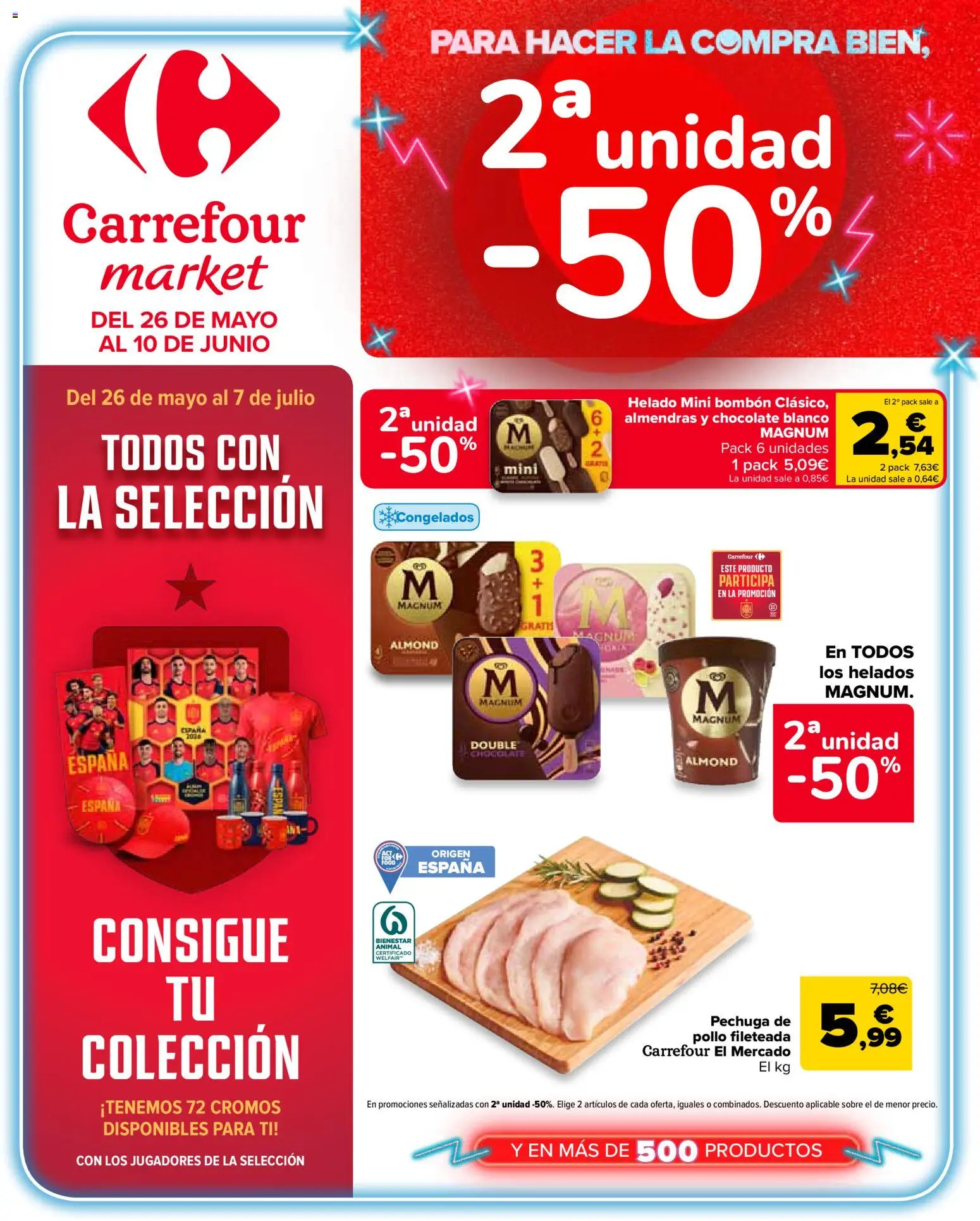 Carrefour Market folleto │ válido desde el 26.05.2026 | Página: 1 | Productos: Chocolate, Helado