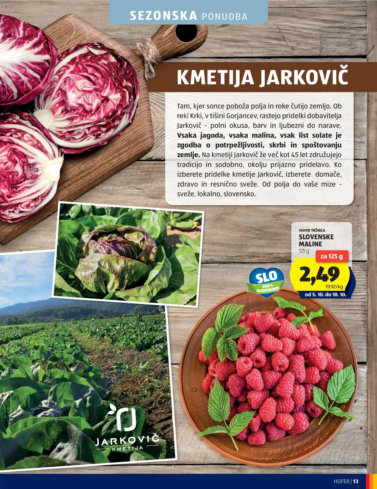 Hofer SI katalog | vrijedi od 30.09.2026 | Stranica: 13 | Proizvodi: List, Maline