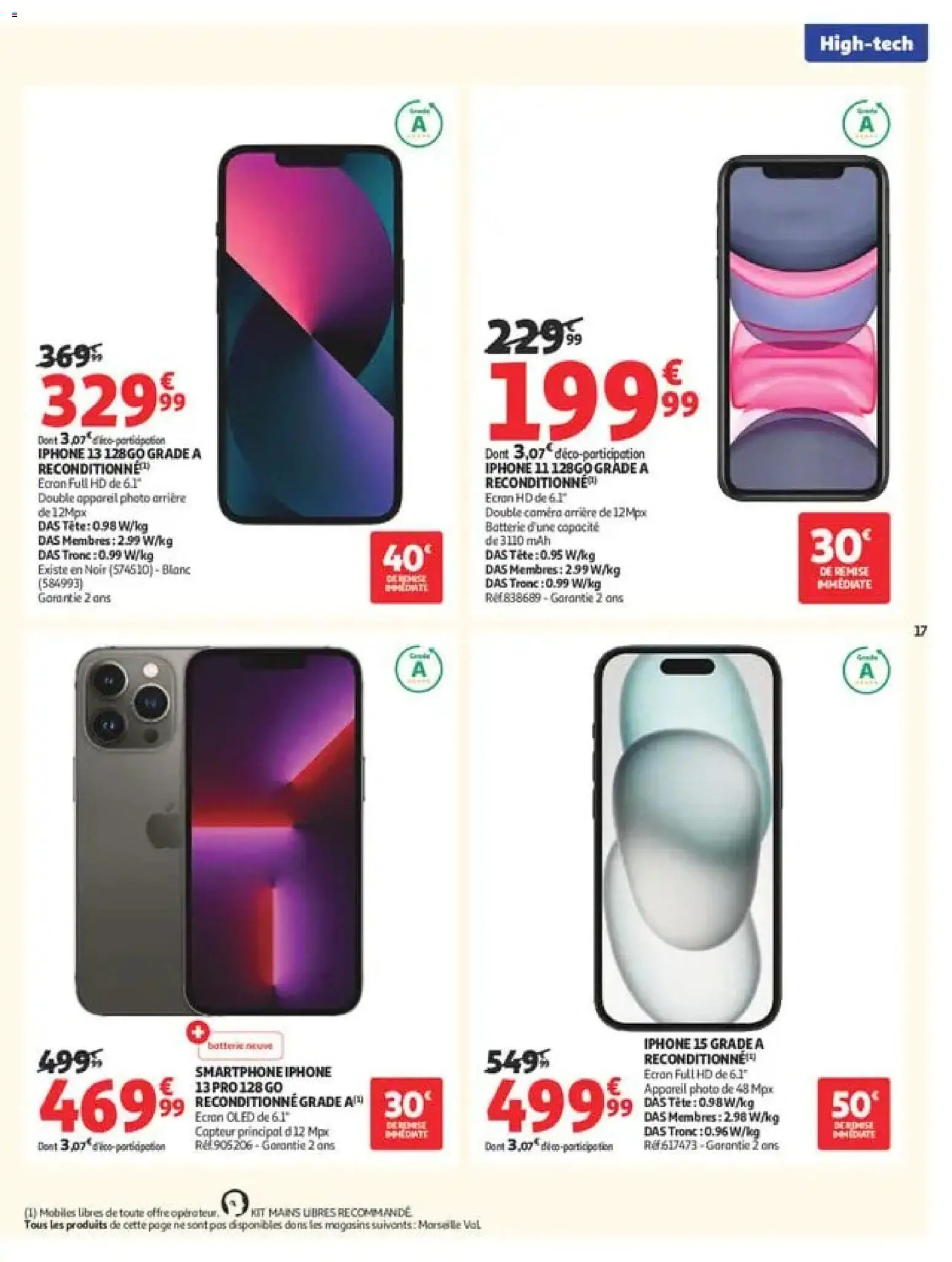 {H1} | Page: 17 | Produits: Smartphone, Batterie, Iphone 15, Caméra