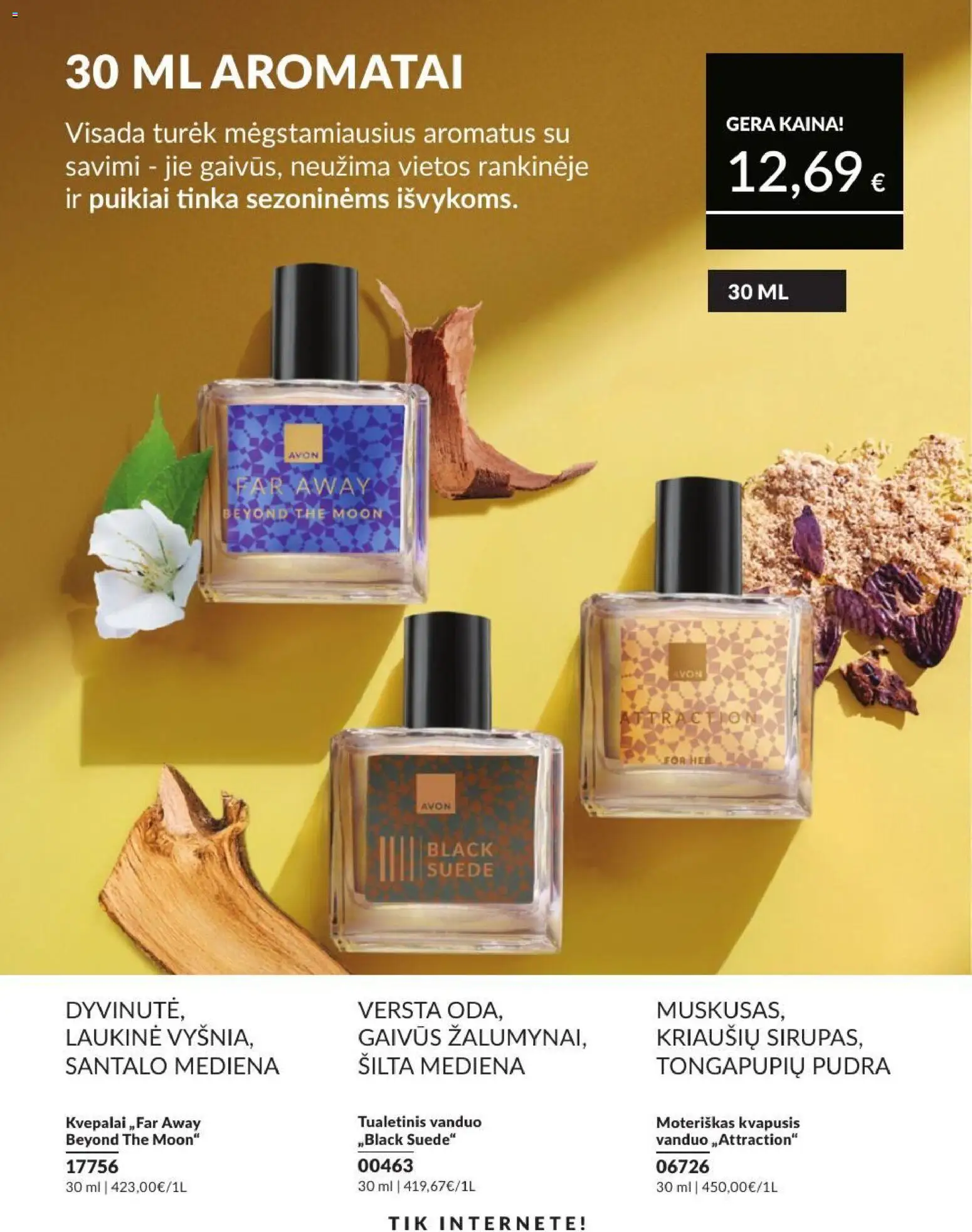 AVON akcijos nuo 2026.09.01 | Puslapis: 199 | Prekių: Vanduo, Kvepalai, Tualetinis vanduo, Pudra