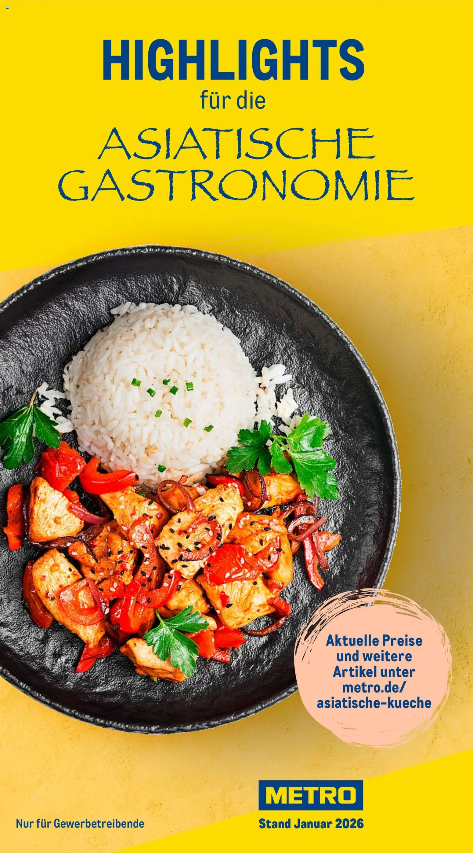 Metro Highlights Asiatische Gastronomie – gültig ab 01.01.2026 | Seite: 1