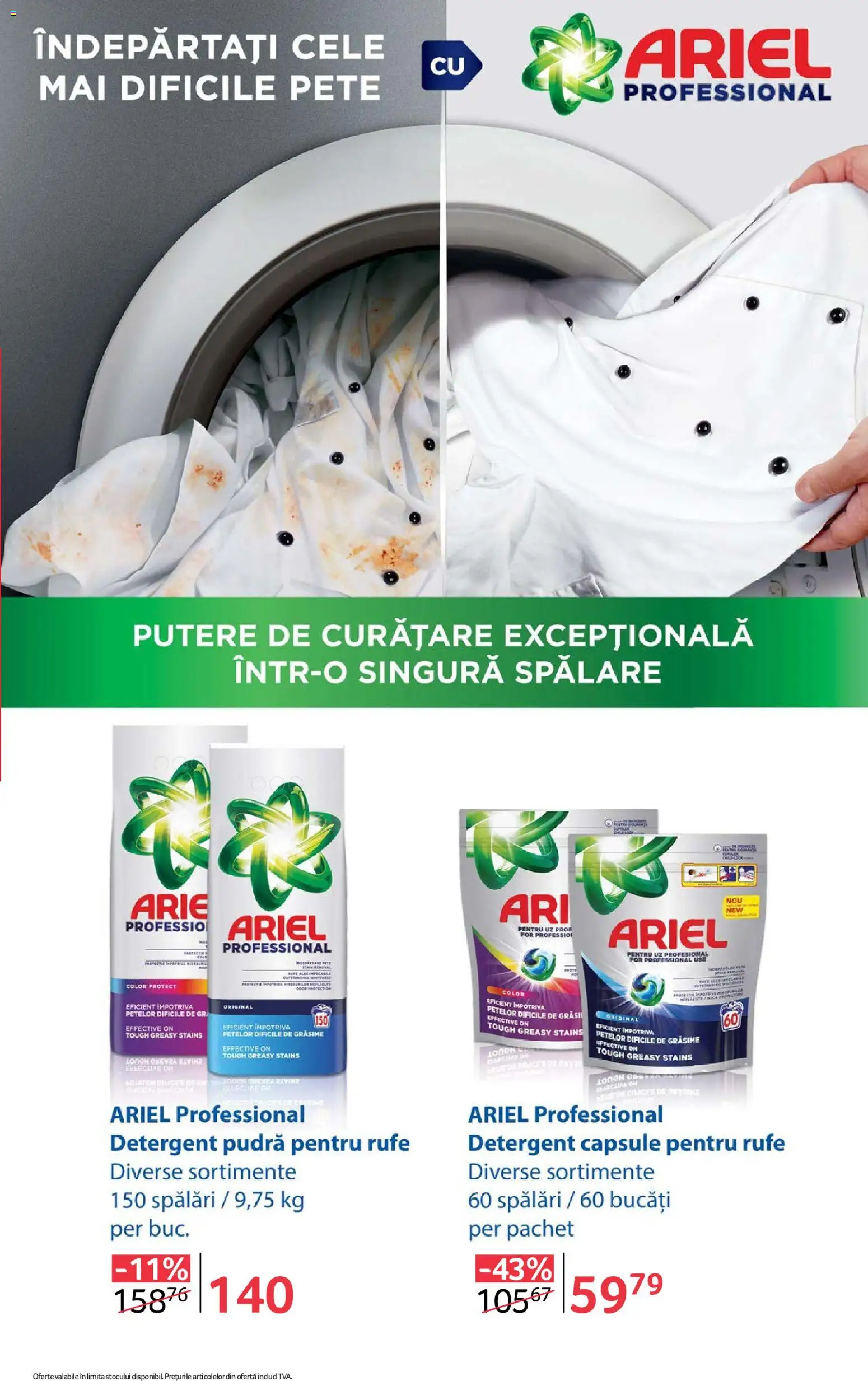Noul catalog Selgros – valabil de la 10.07.2026 | Pagină: 23 | Produse: Detergent Capsule, Pudră, Detergent