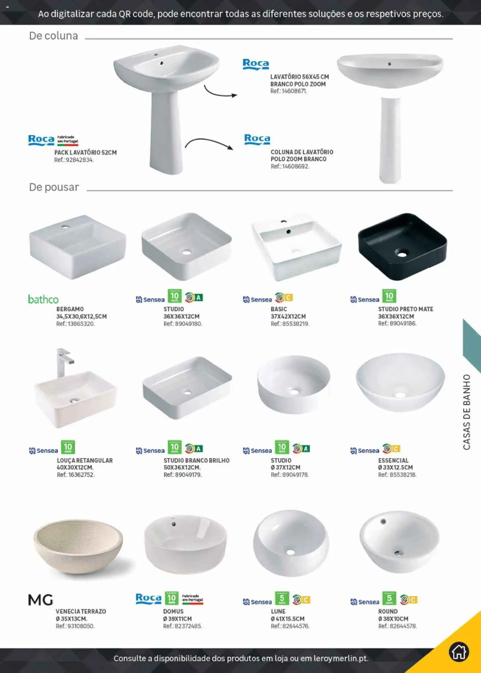 Leroy Merlin Catálogo Pro │ válido de 09.06.2026 | Página: 195 | Produtos: Lavatório, Banho