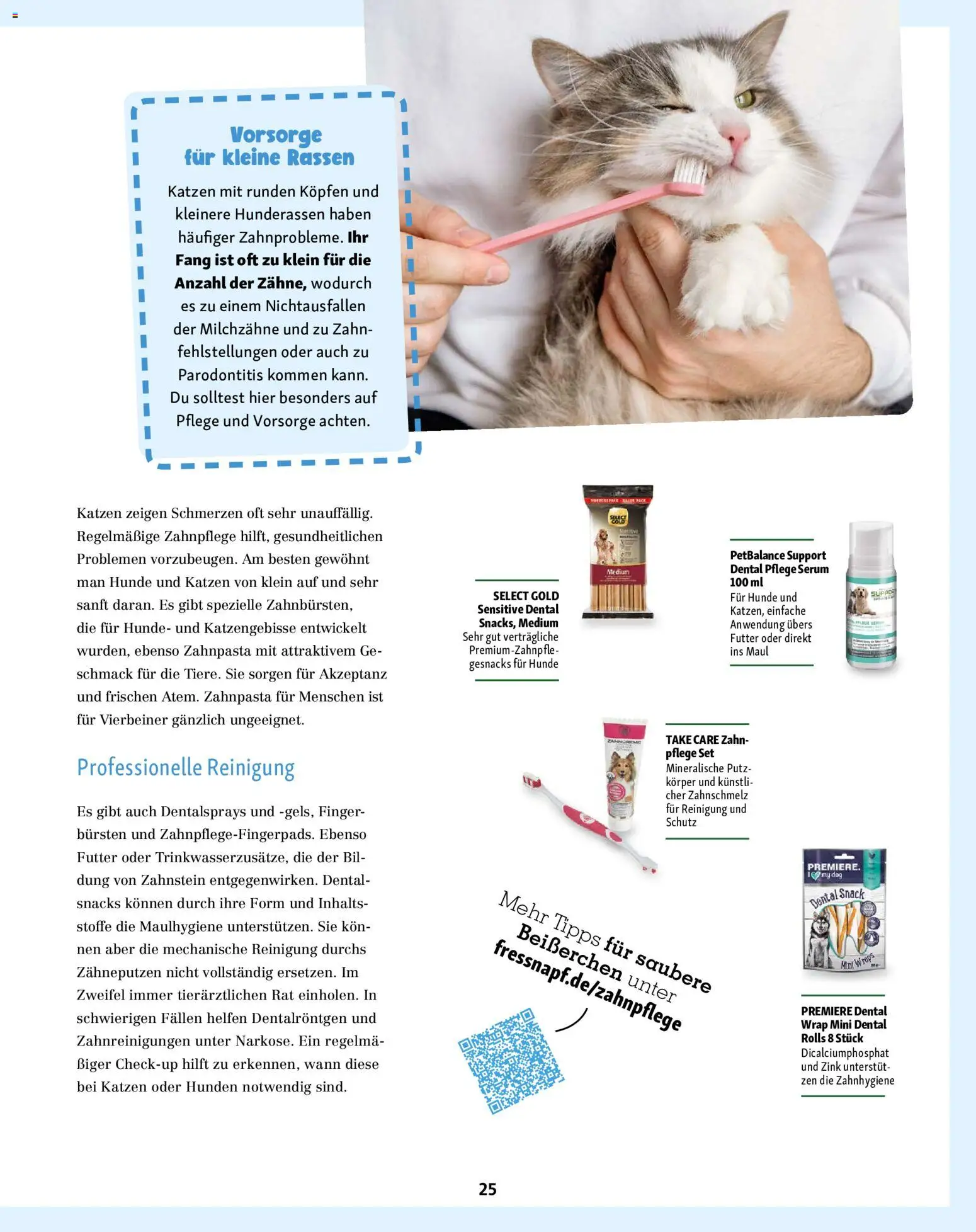 Fressnapf Friends Magazin – gültig ab 01.07.2026 | Seite: 25 | Produkte: Zahnpasta, Serum