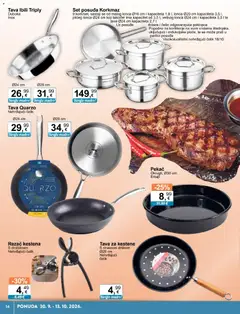 KTC Katalog tehnike i posuđa - Pregled kataloga iz trgovine KTC, vrijedi od 30.09.2026 | Stranica: 14 | Proizvodi: Pekac, Tava, Posuđe, Rezač