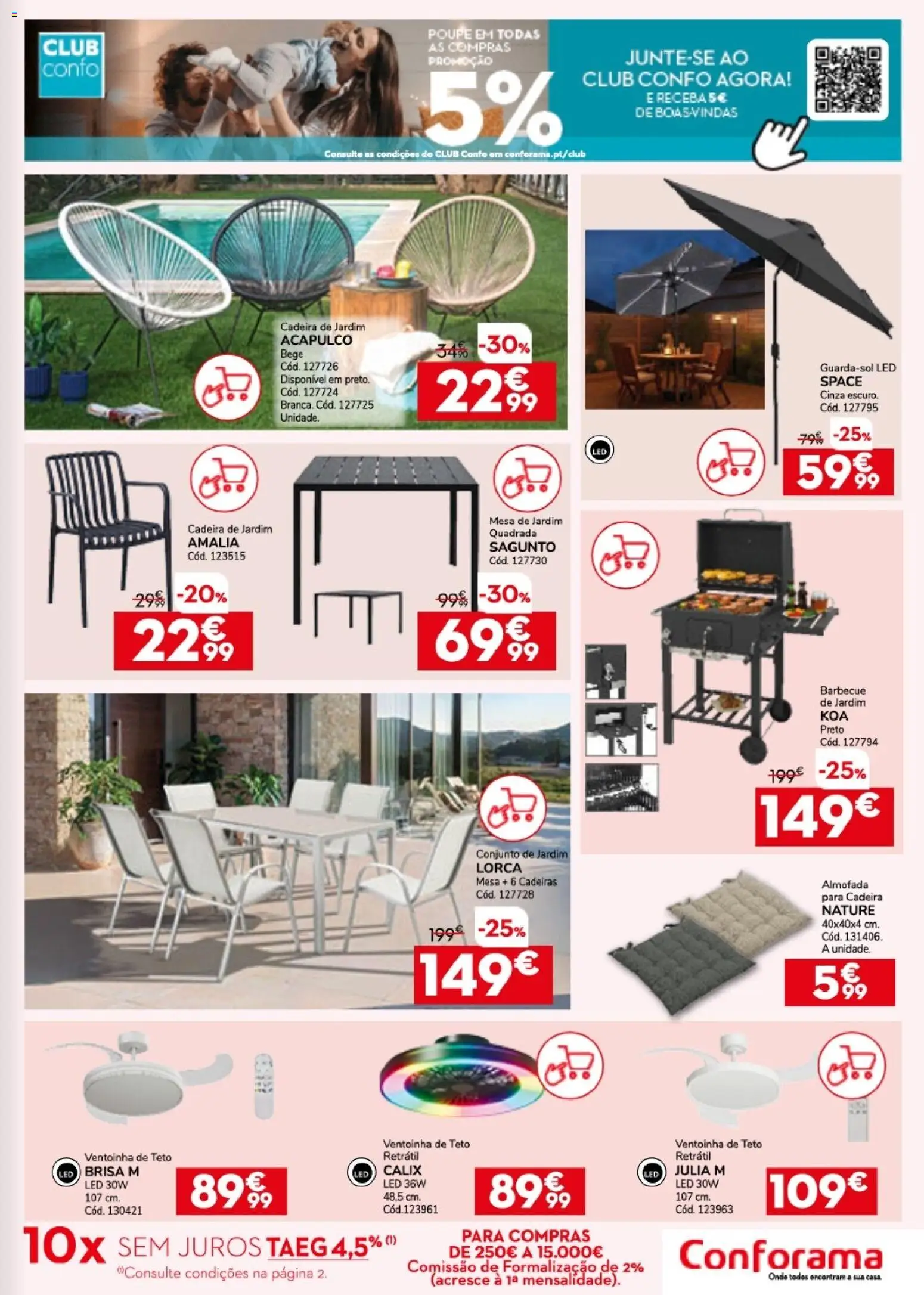 Conforama folheto │ válido de 26.03.2026 | Página: 9 | Produtos: Cadeiras, Almofada, Mesa, Cadeira