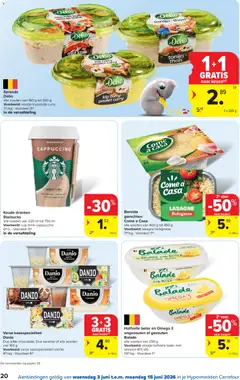 Carrefour folder week 23 - Voorbeeld van een folder van Carrefour, geldig van 03.06.2026 | Pagina: 20 | Producten: Salade, Tonijn, Cappuccino, Chocolade