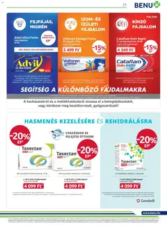 BENU Gyógyszertárak akciós újság - amely érvényes a következő dátumtól: 01.06.2026 | Oldal: 21