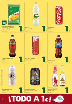 Vista previa HiperDino Deseo Concedido válido desde el 25/08/2026 | Página: 8 | Productos: Tónica, Papas fritas, Limonada, Bebidas