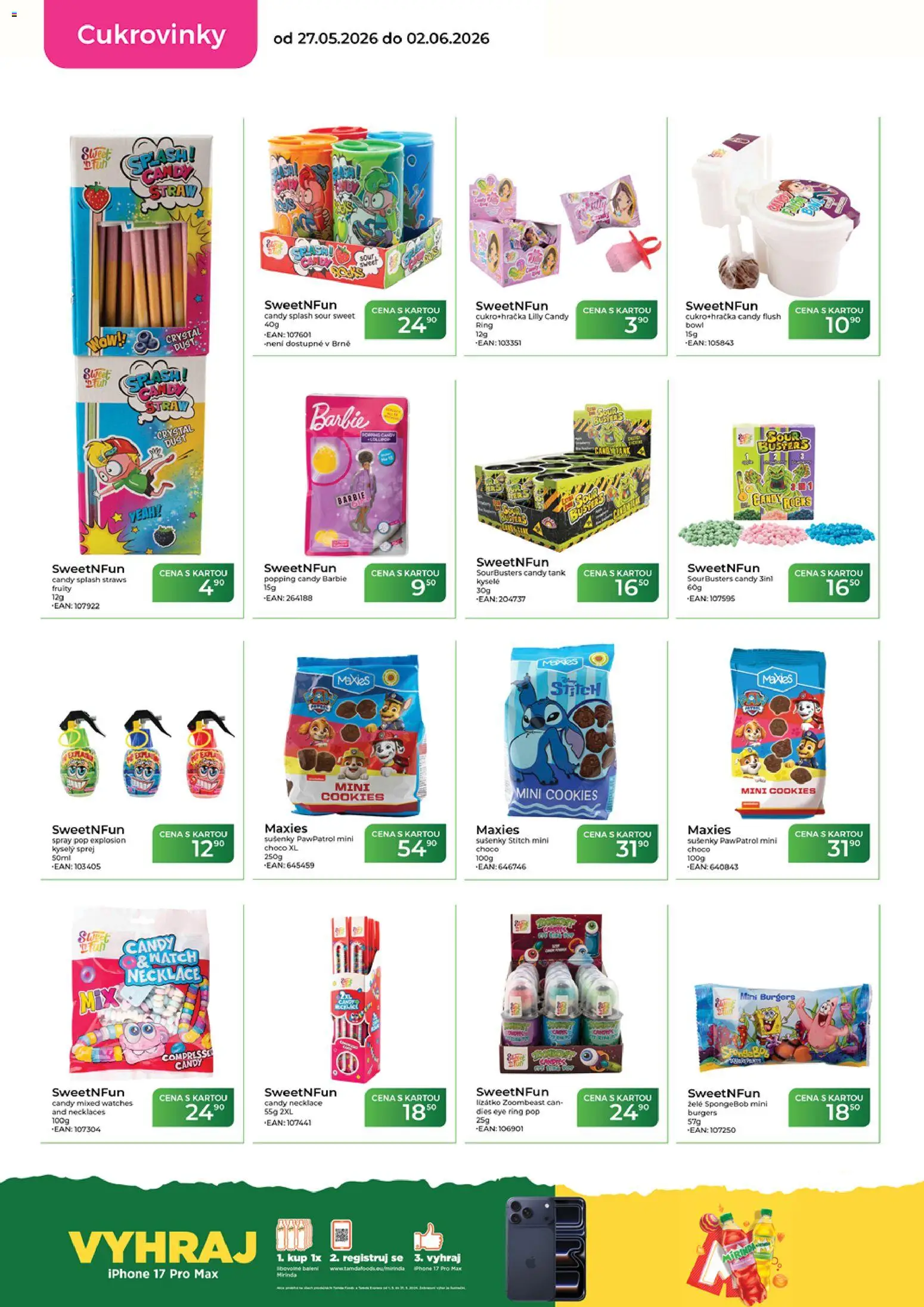 Tamda Foods leták od 27.05.2026 | Strana: 36 | Produkty: Cookies, Iphone, Mirinda, Barbie