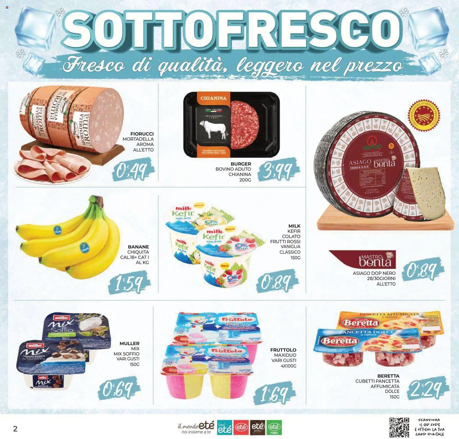 Volantino Eté del 02/10/2026 | Pagina: 2 | Prodotti: Bovino, Vaniglia, Kefir, Pancetta