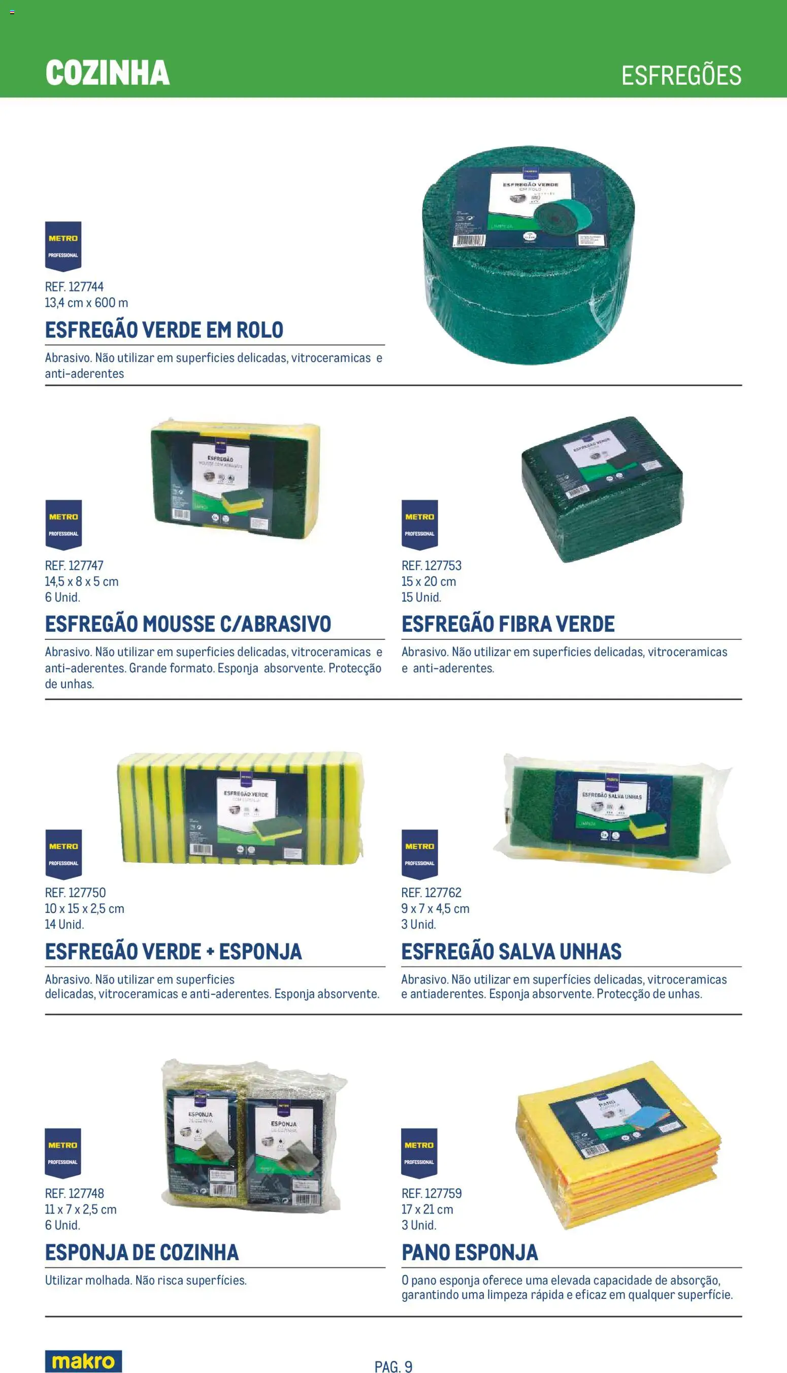 Makro Especial Limpeza 2026 │ válido de 20.05.2026 | Página: 9 | Produtos: Esfregão, Esponja