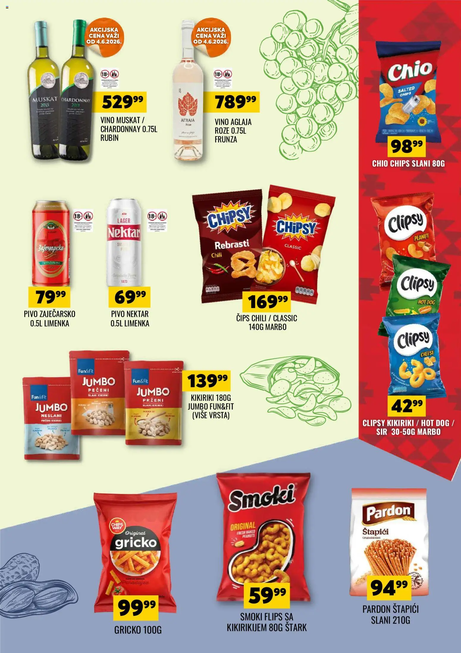 Tekijanka katalog - važi od 03.06.2026 | Strana: 11 | Proizvode: Smoki, Sir, Hot dog, Vino
