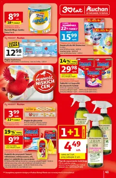 Pogląd oferty "Auchan gazetka - 30 Lat Hipermarket" - ważna od 29.04.2026 | Strona: 41 | Produkty: Karta, Papier toaletowy, Cleaner, Domestos