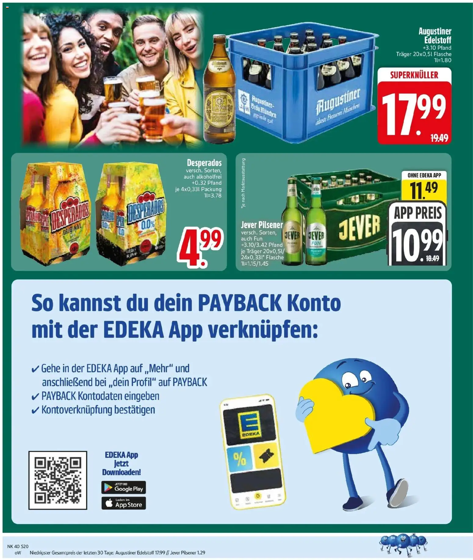 Edeka Prospekt Altmannstein (ab 28.09.2026) » Angebote Online | Seite: 22 | Produkte: Jever, Desperados