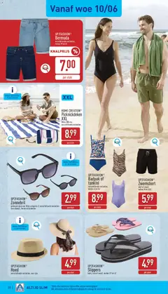 Aldi folder week 24 - Voorbeeld van een folder van Aldi, geldig van 08.06.2026 | Pagina: 20 | Producten: Slippers, Zonnebril, Badpak