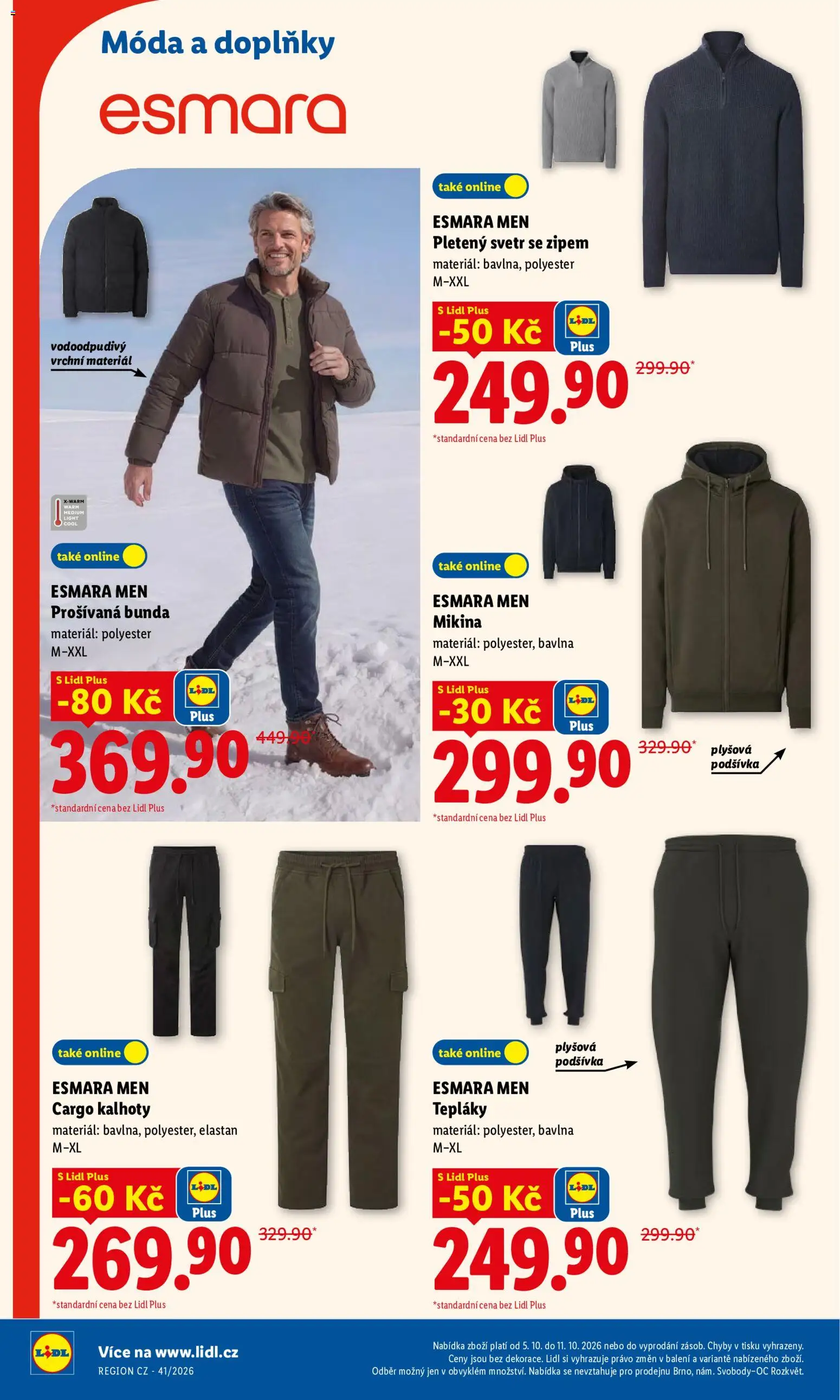 Lidl leták od 05.10.2026 | Strana: 44 | Produkty: Svetr, Mikina, Tepláky, Pants