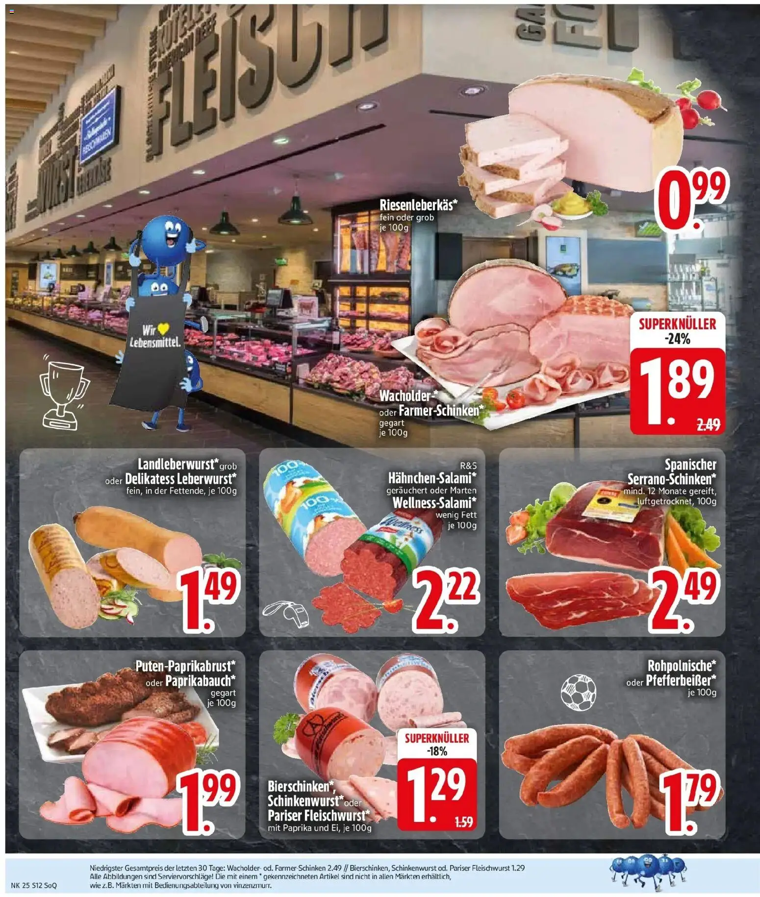 Edeka prospekt Lindau / Bodensee – gültig ab 14.06.2026 | Seite: 14 | Produkte: Paprika, Salami