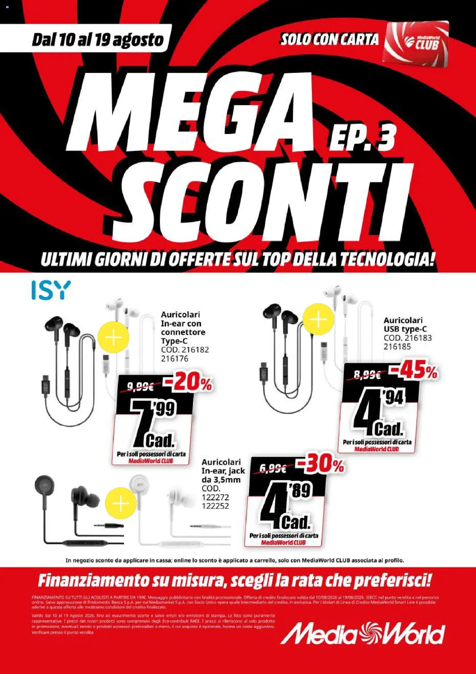Volantino Media World del 10/08/2026 | Pagina: 10