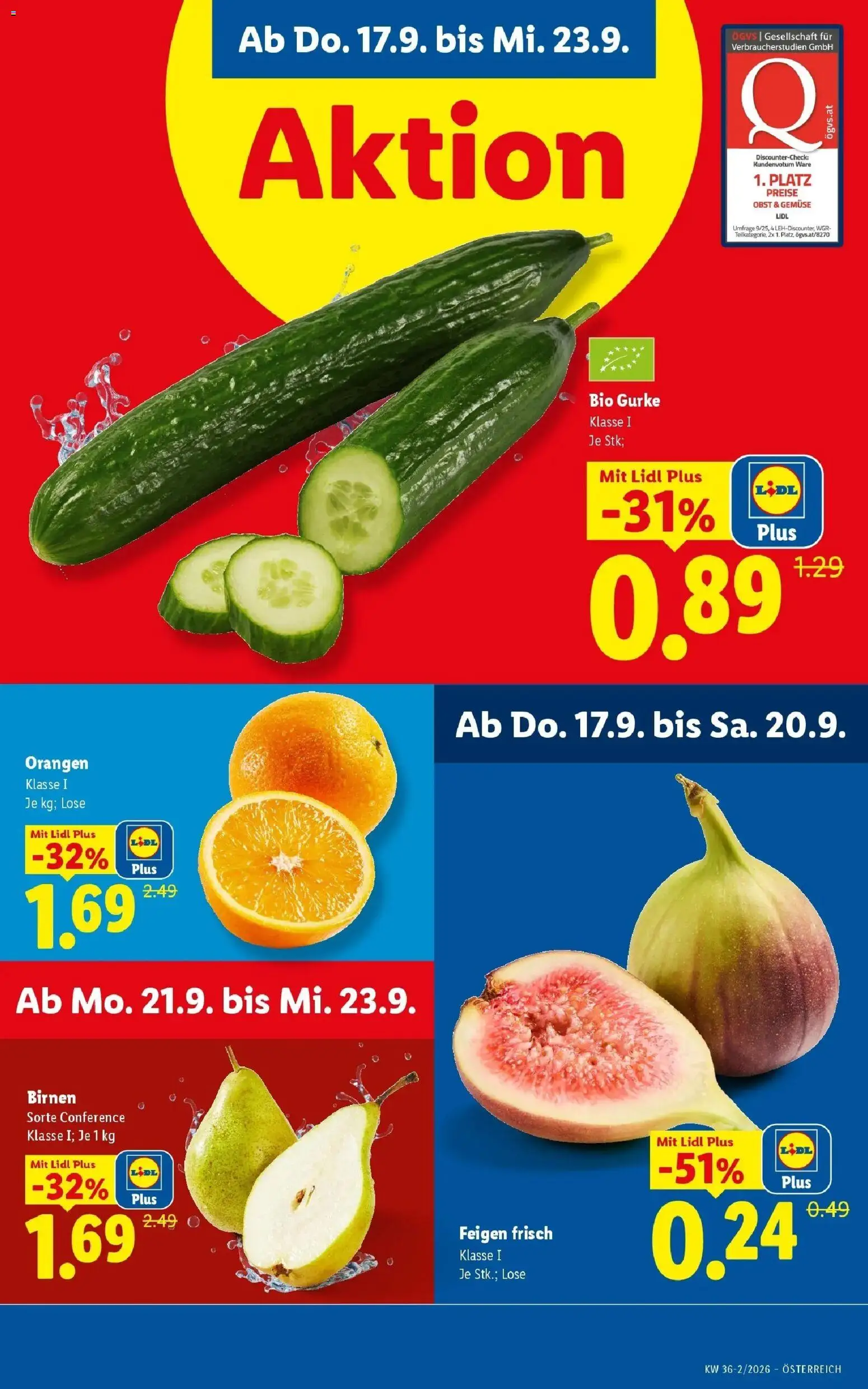 Lidl Flugblatt - Jenbach ab 13.09.2026 - Angebote ab donnerstag | Seite: 4 | Produkte: Gemüse, Obst, Gurke, Feigen