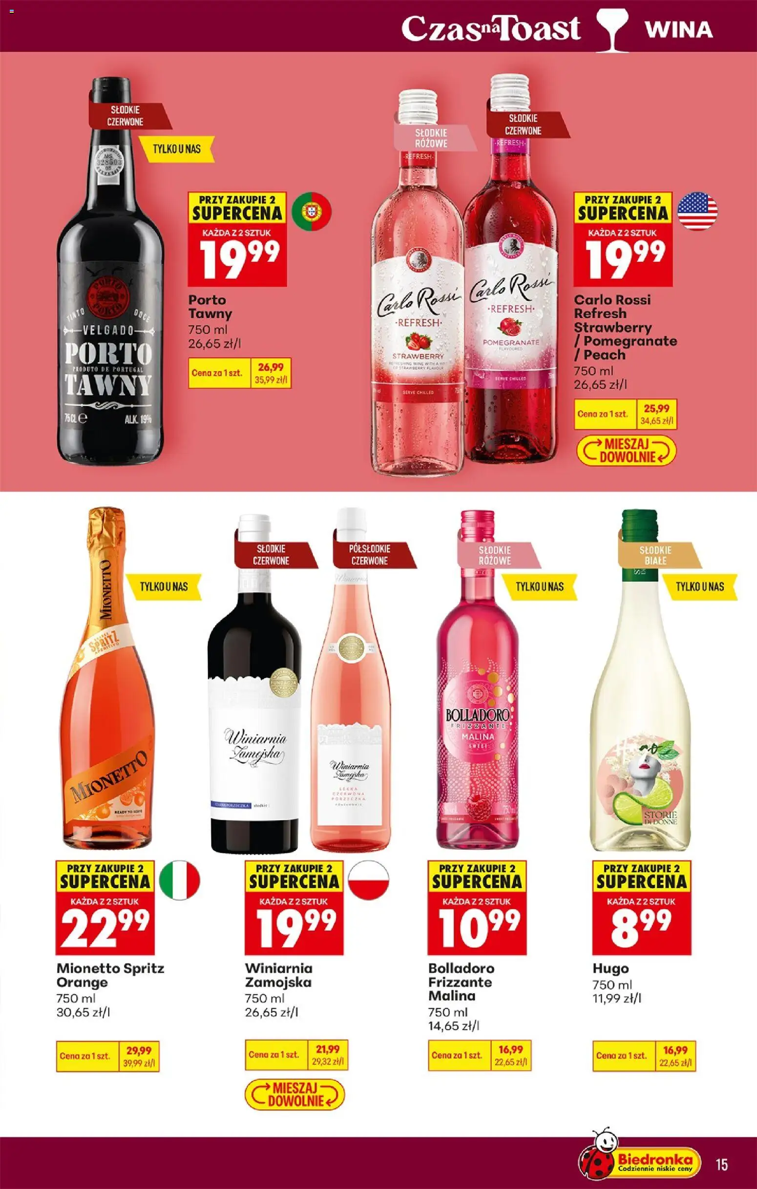 Biedronka Polsko leták - Czas na toast od 15.06.2026 | Strana: 17 | Produkty: Frizzante, Mionetto, Spritz