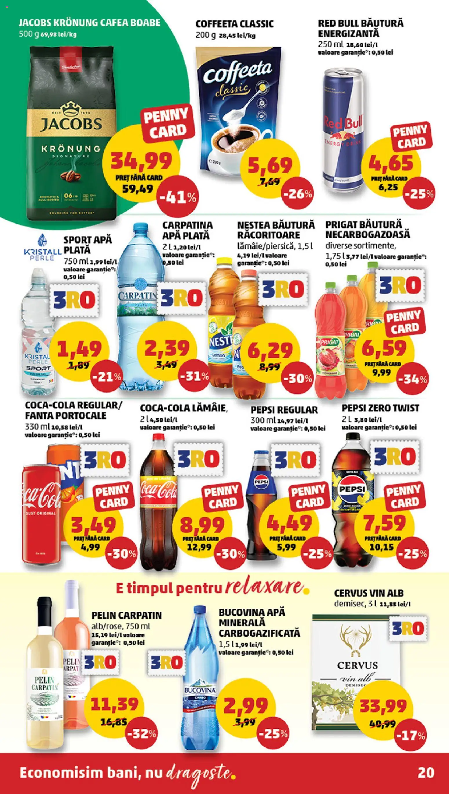 Noul catalog PENNY – valabil de la 10.06.2026 | Pagină: 20 | Produse: Akrilik boya, Cafea, Vin, Apă