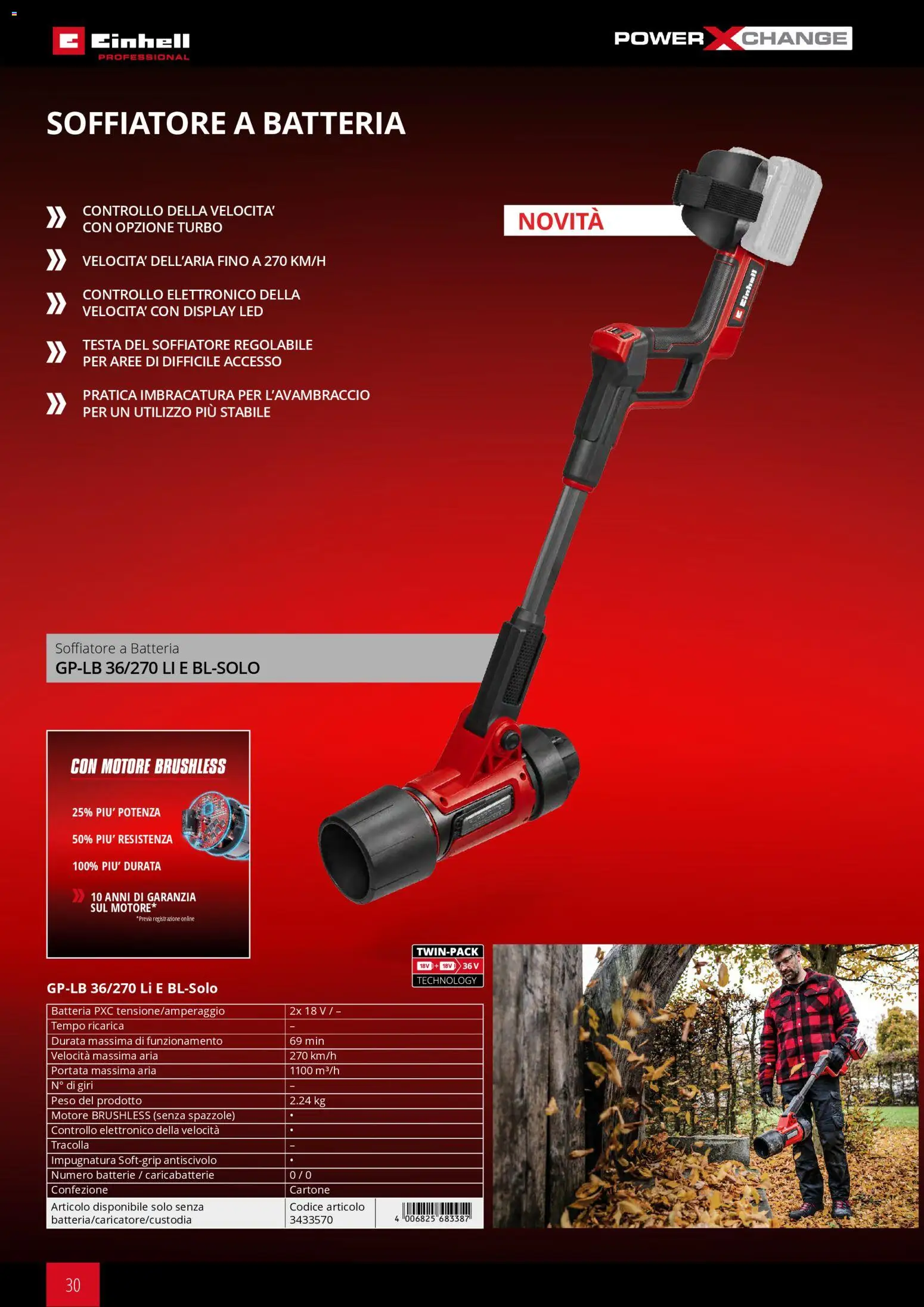 Volantino Einhell del 17.03.2026 | Pagina: 32 | Prodotti: Batteria, Batterie, Caricabatterie