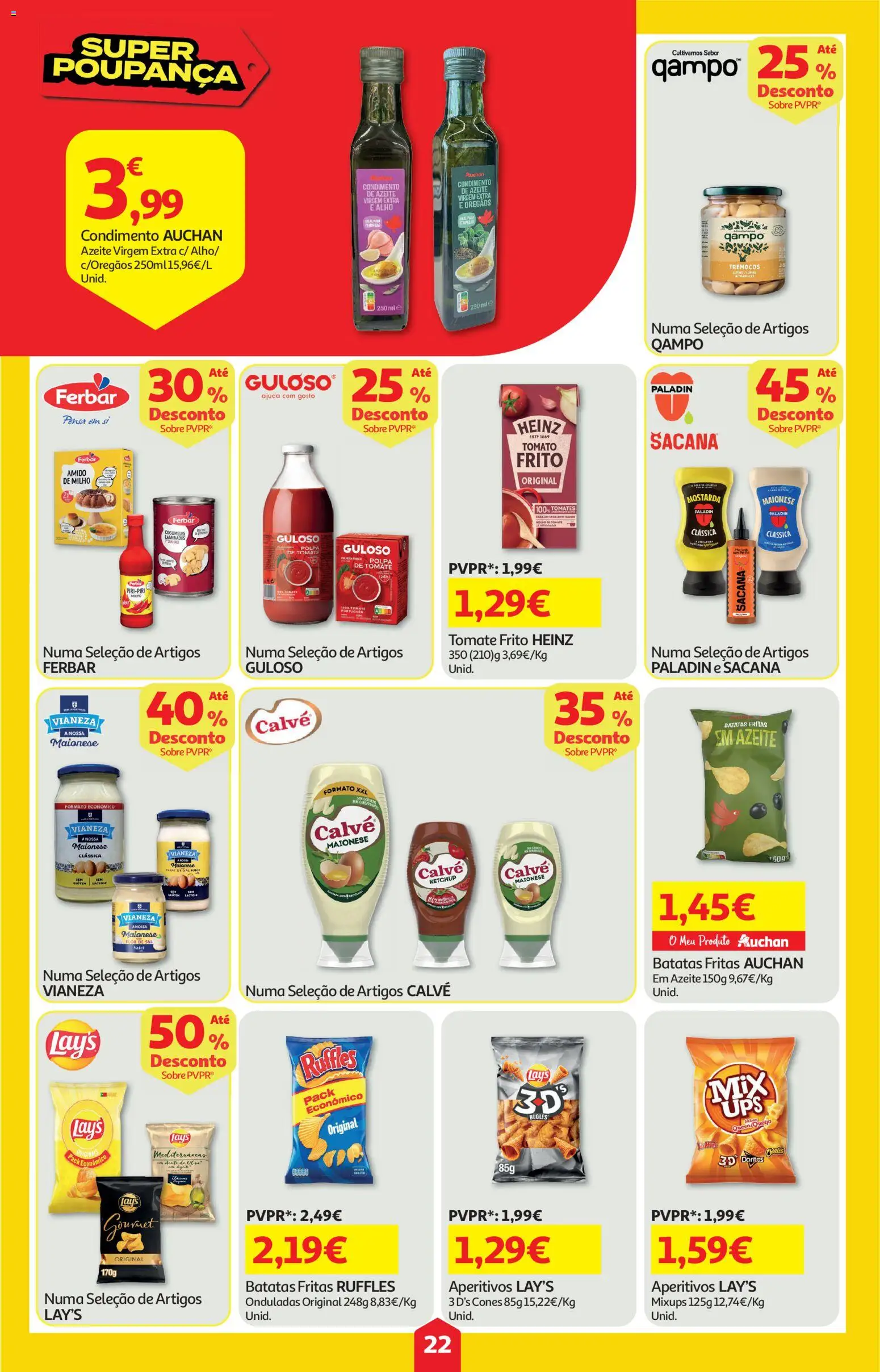 Auchan folheto │ válido de 04.06.2026 | Página: 22 | Produtos: Tomates, Tomate, Tremoços, Cogumelos