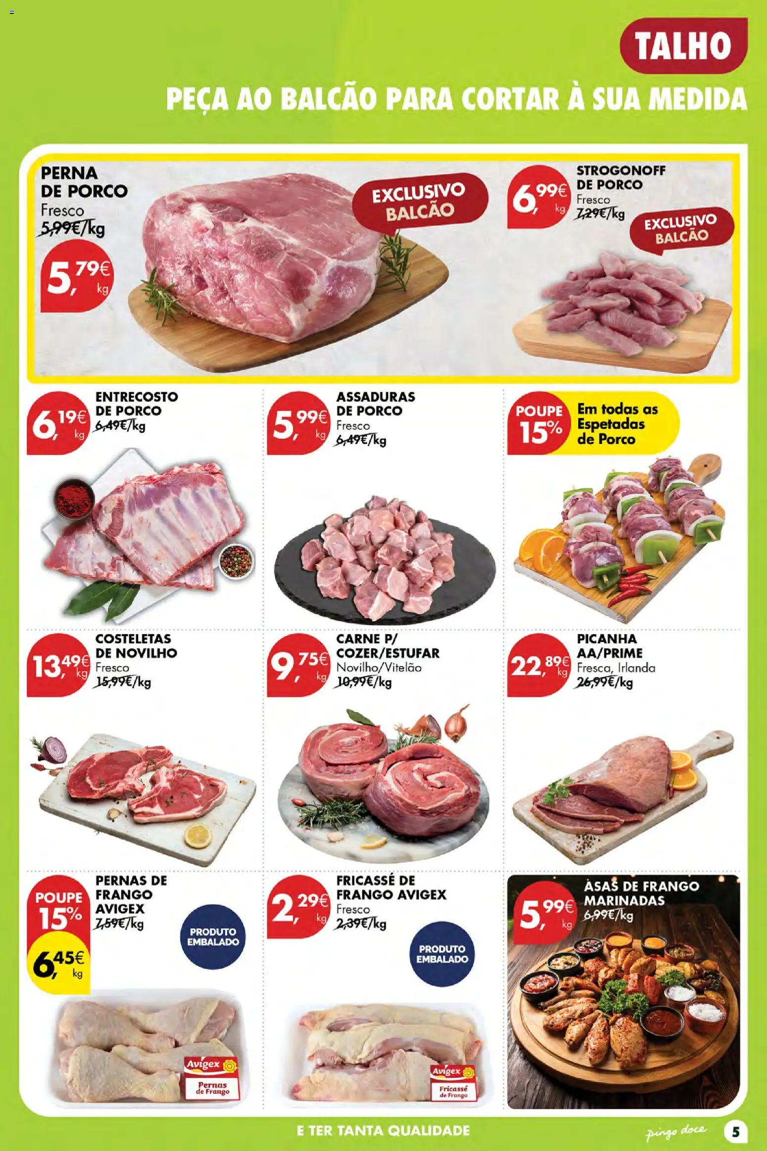 Pingo Doce Poupe Esta Semana Açores │ válido de 06/08/2026 | Página: 5 | Produtos: Asas de frango, Frango, Pernas de frango, Carne